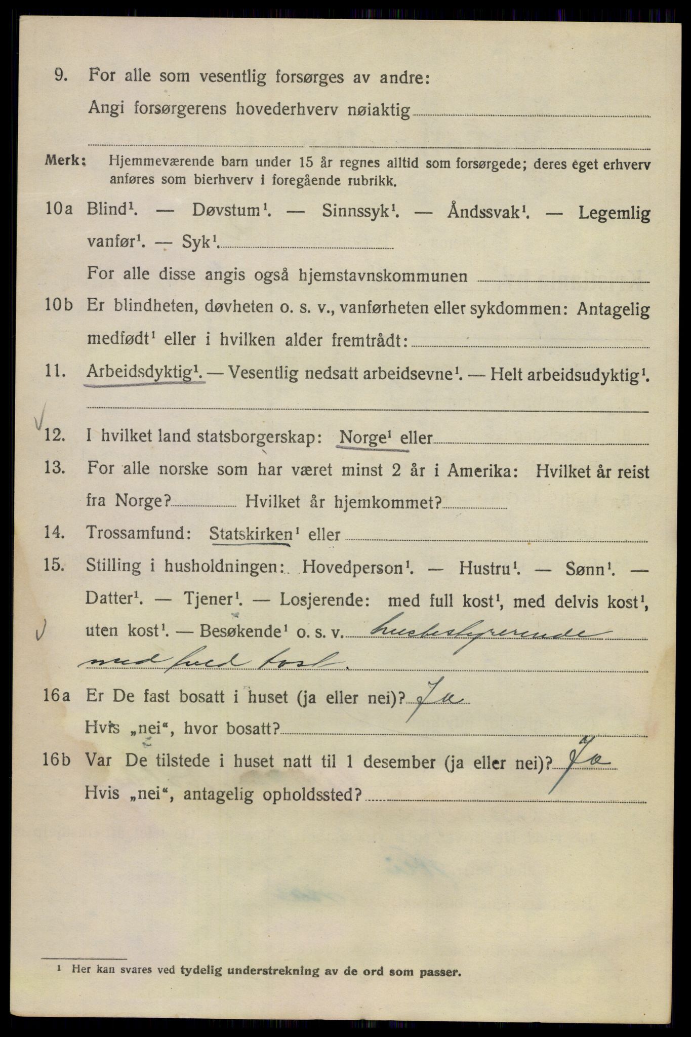 SAO, 1920 census for Kristiania, 1920, p. 595342