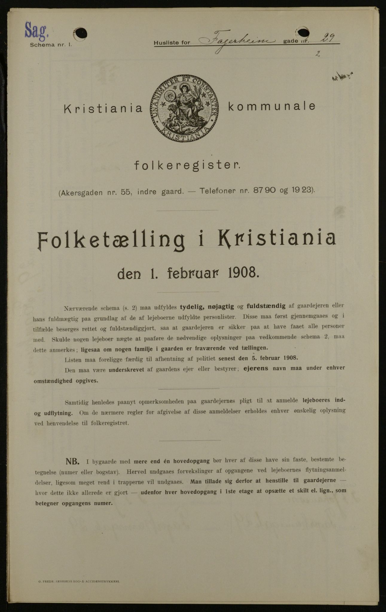 OBA, Municipal Census 1908 for Kristiania, 1908, p. 21041