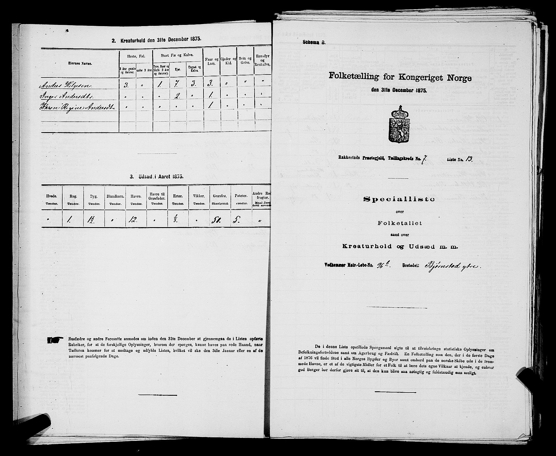 RA, 1875 census for 0128P Rakkestad, 1875, p. 748