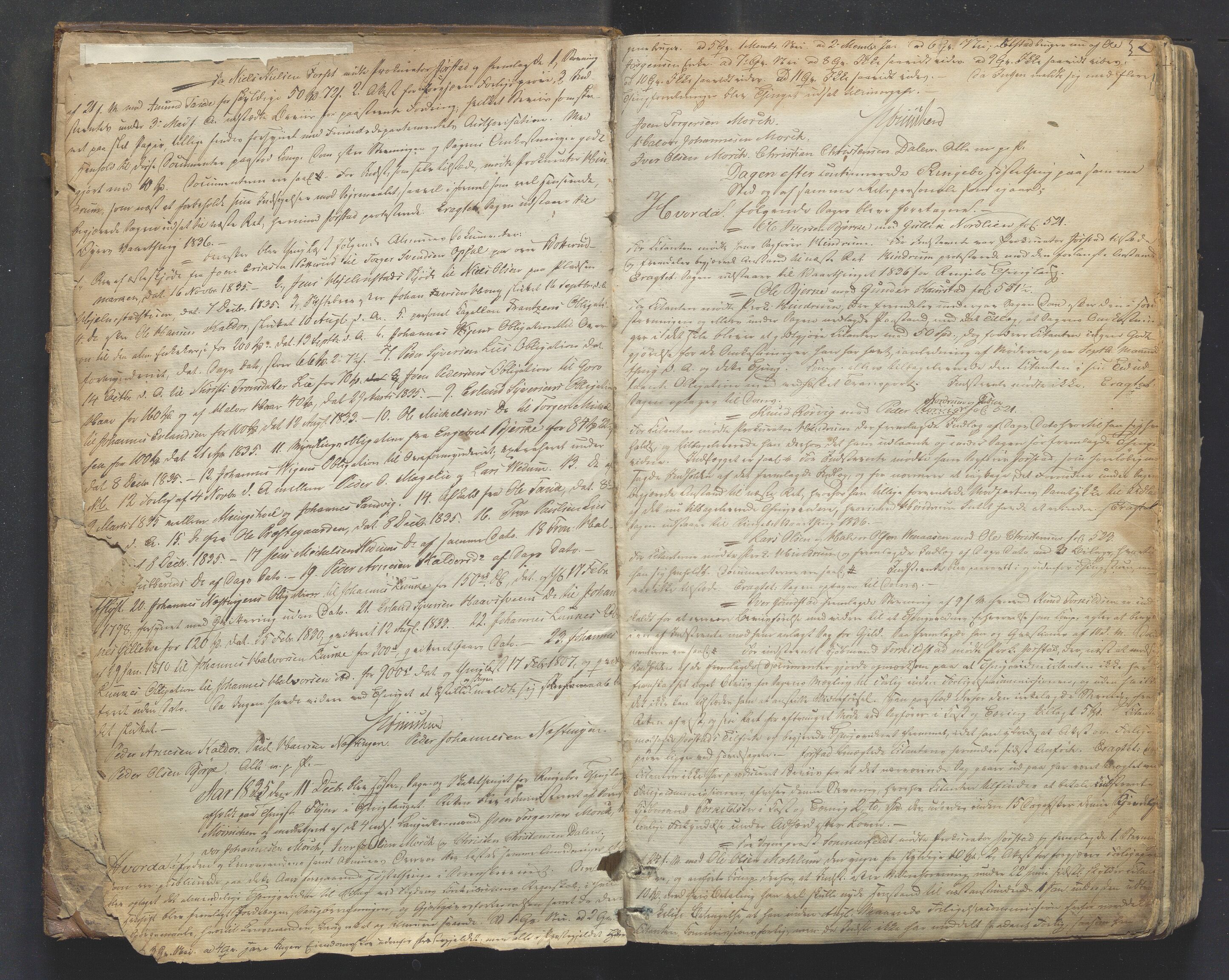 Mellom-Gudbrandsdal sorenskriveri, SAH/TING-038/G/Gb/L0001: Tingbok, 1835-1849, p. 1b-2a