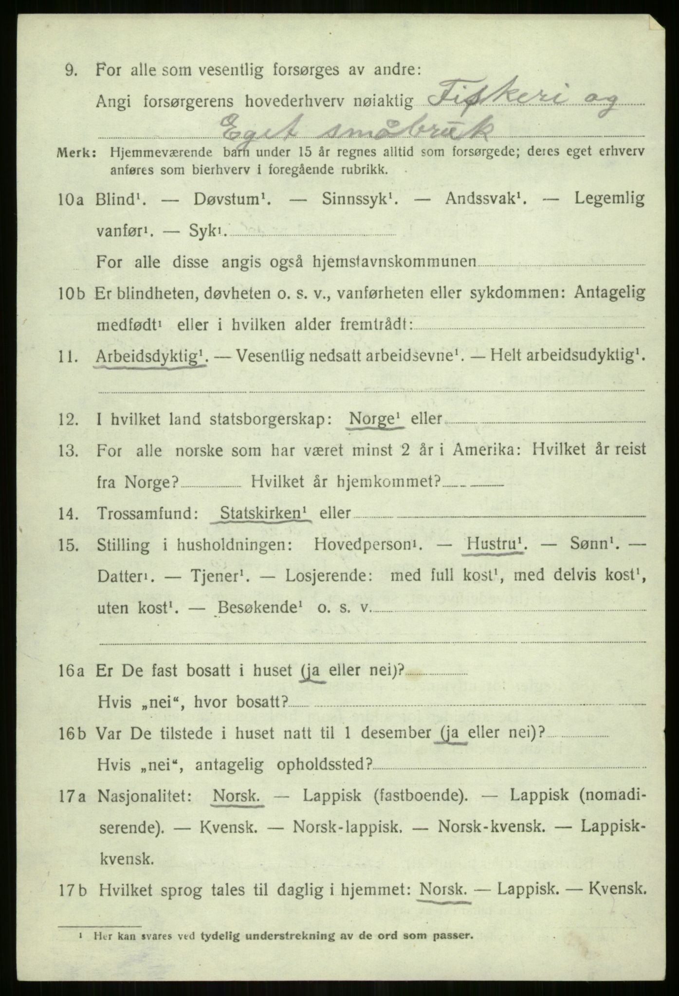 SATØ, 1920 census for Tromsøysund, 1920, p. 10935