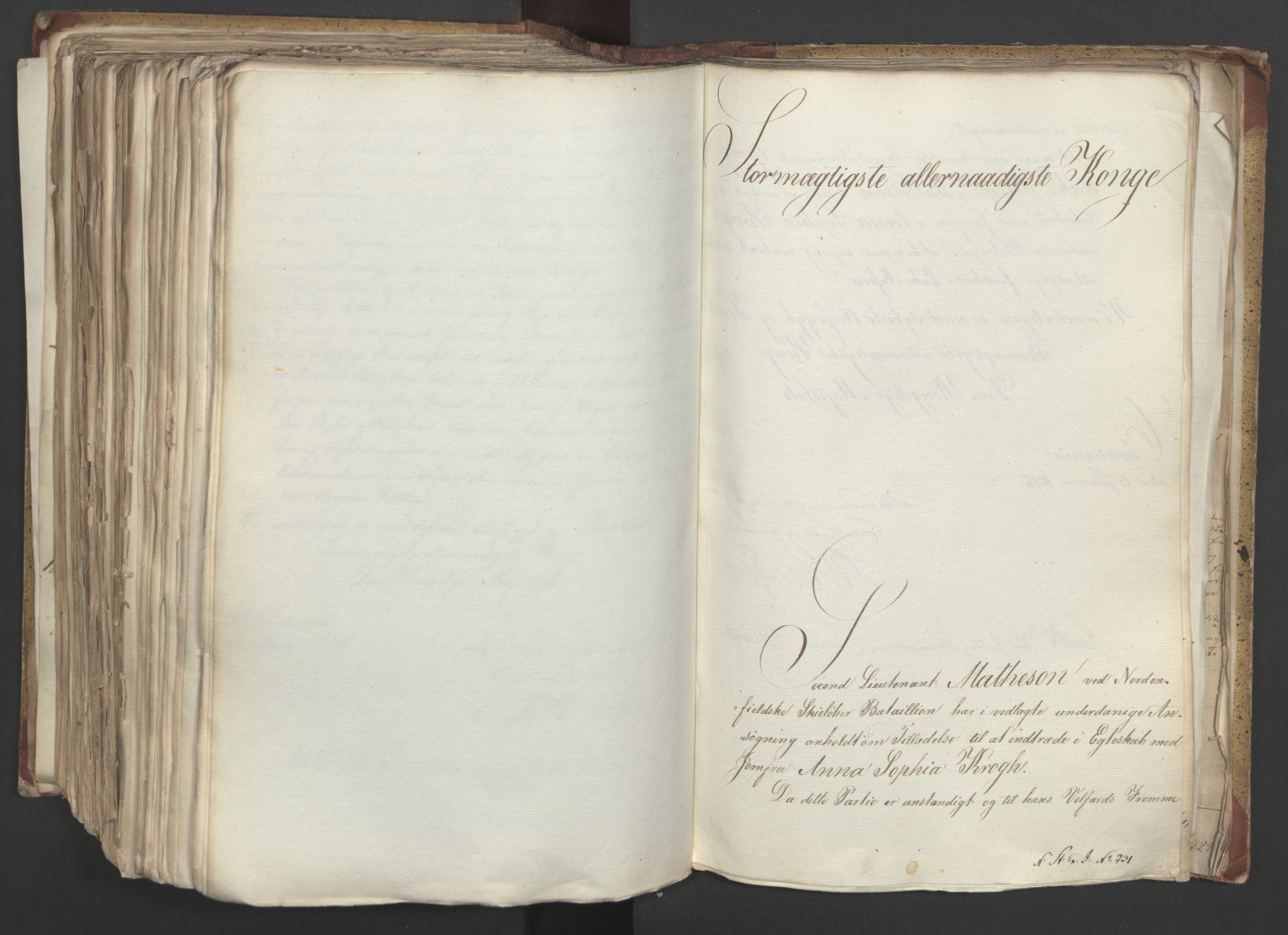 Statsrådsavdelingen i Stockholm, AV/RA-S-1003/D/Da/L0001: Regjeringsinnstillinger nr. 1-262, 1814-1815, p. 505