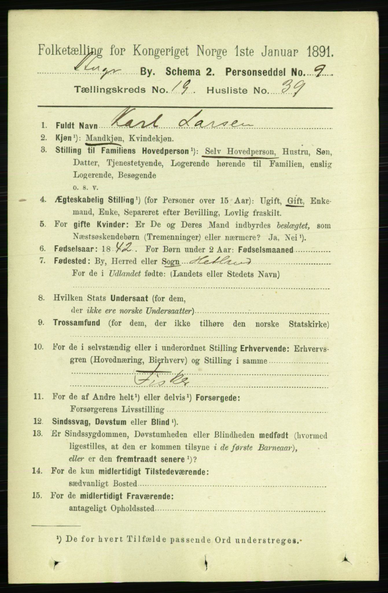 RA, 1891 census for 1103 Stavanger, 1891, p. 22898