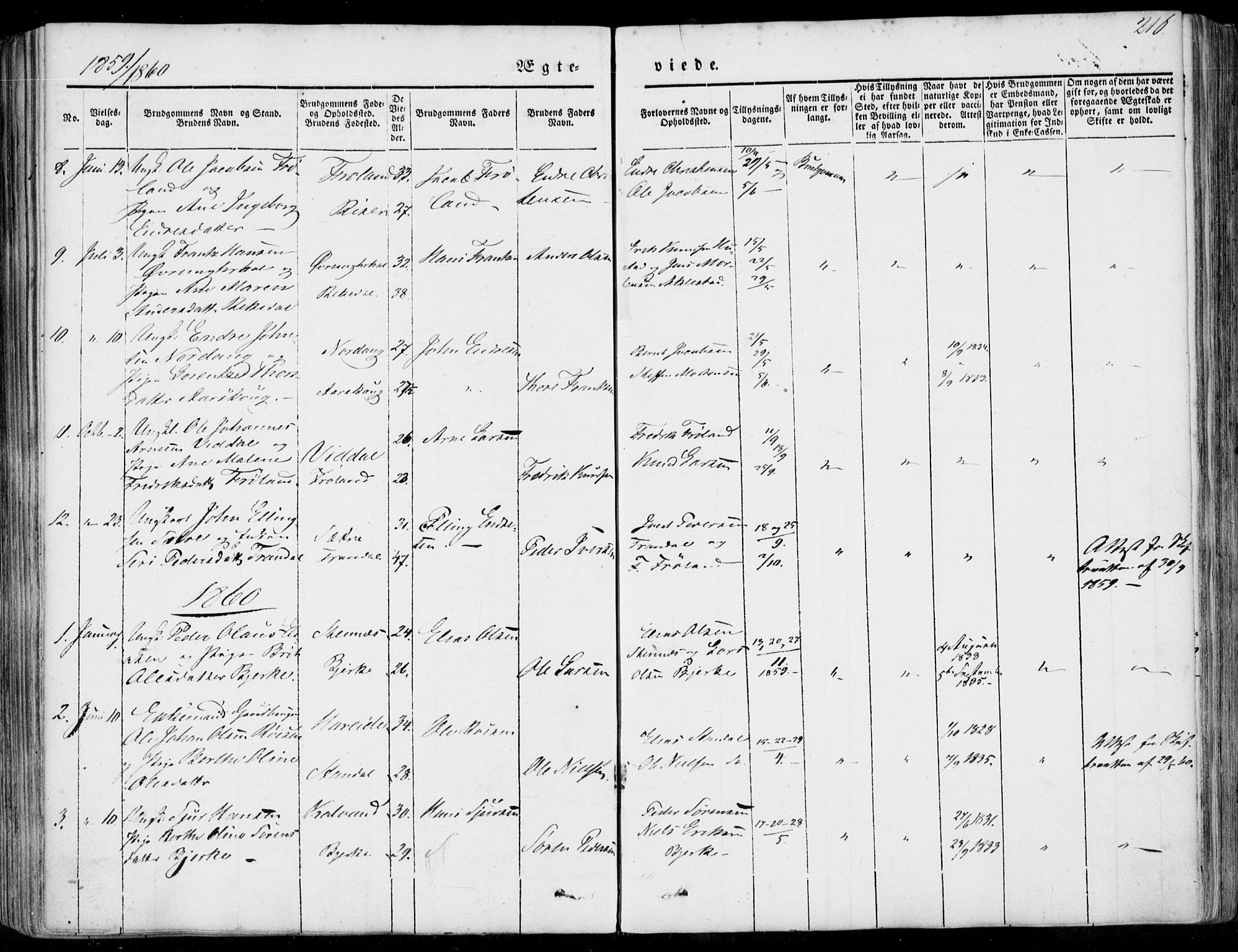 Ministerialprotokoller, klokkerbøker og fødselsregistre - Møre og Romsdal, AV/SAT-A-1454/515/L0209: Parish register (official) no. 515A05, 1847-1868, p. 216