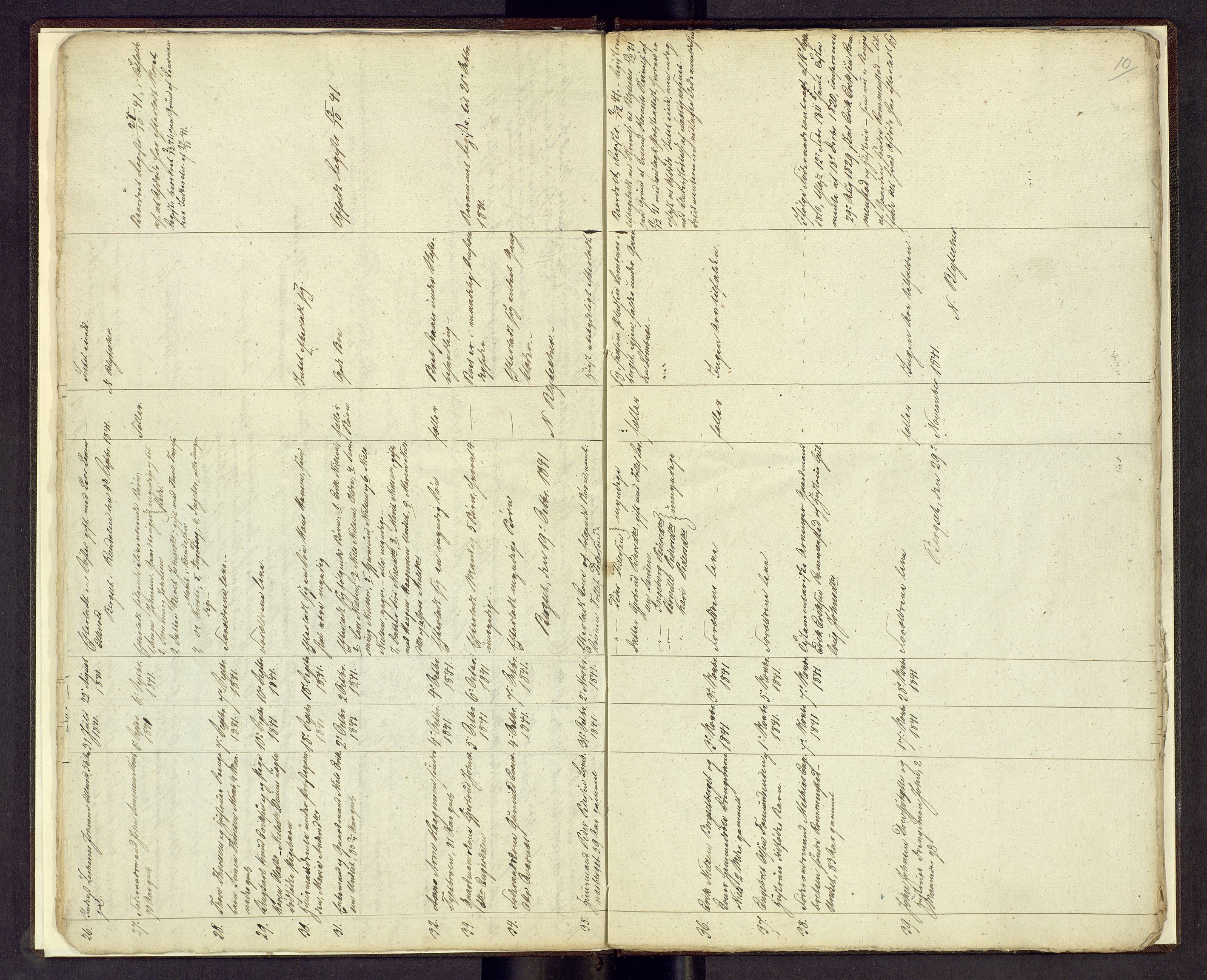 Nord-Østerdal tingrett, AV/SAH-TING-020/J/Jg/L0001/0001: Dødsfallsprotokoller / Dødsfallsprotokoll, 1837-1841