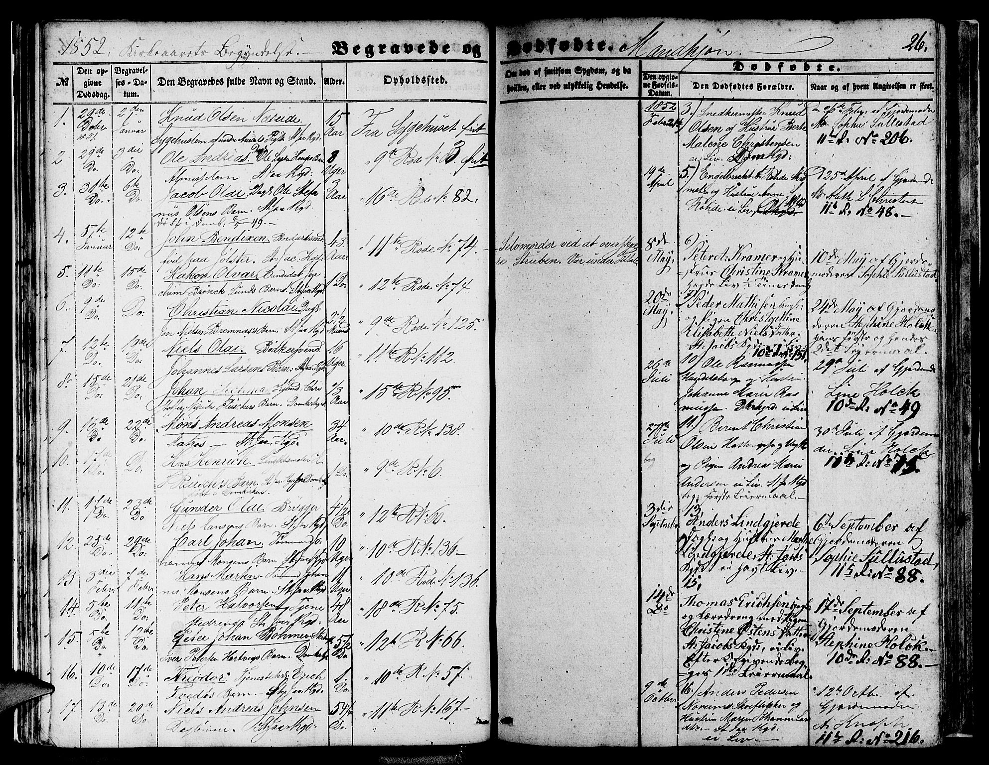 Domkirken sokneprestembete, AV/SAB-A-74801/H/Hab/L0038: Parish register (copy) no. E 2, 1847-1859, p. 26
