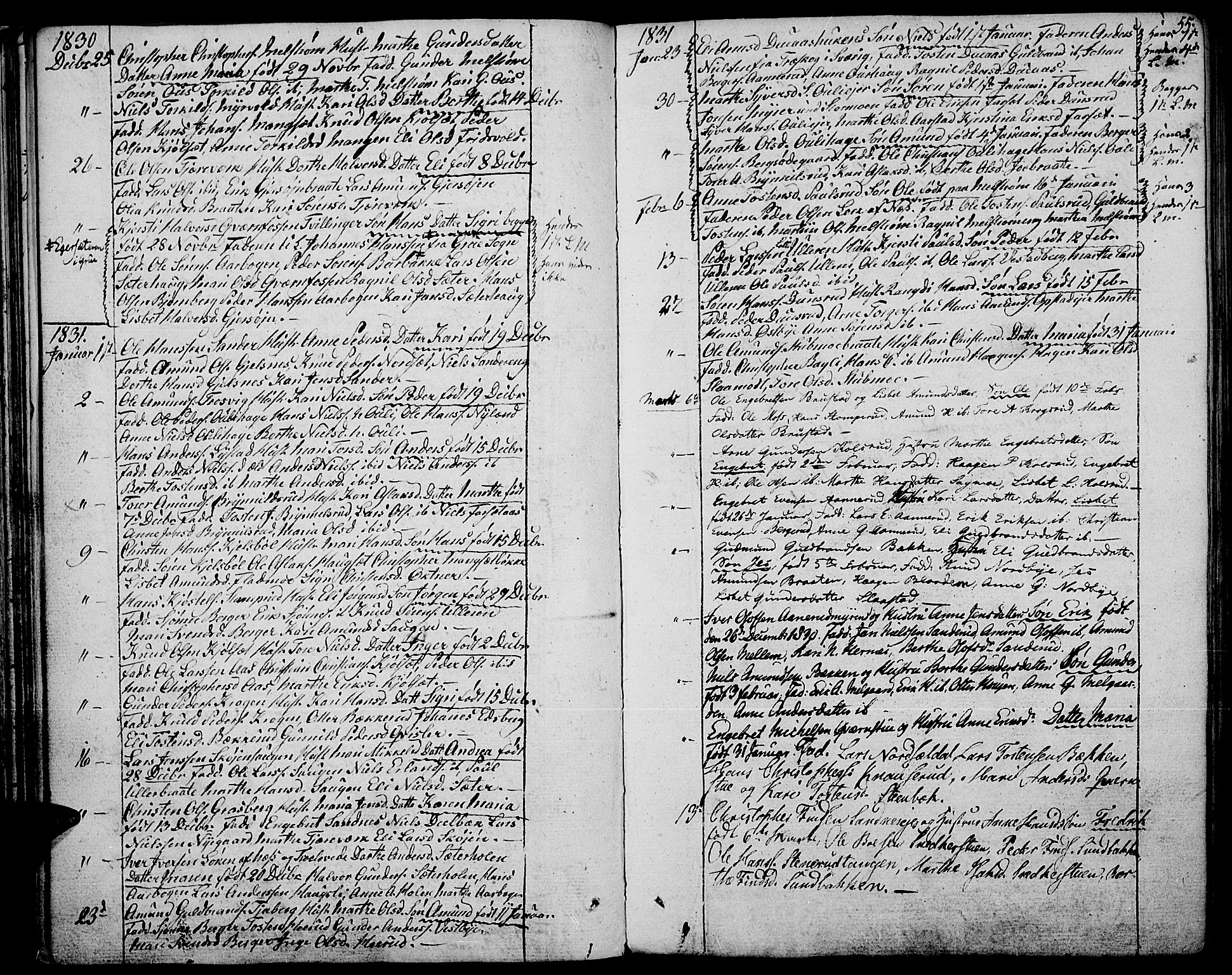 Strøm-Odalen prestekontor, AV/SAH-PREST-028/H/Ha/Haa/L0005: Parish register (official) no. 5, 1811-1850, p. 55