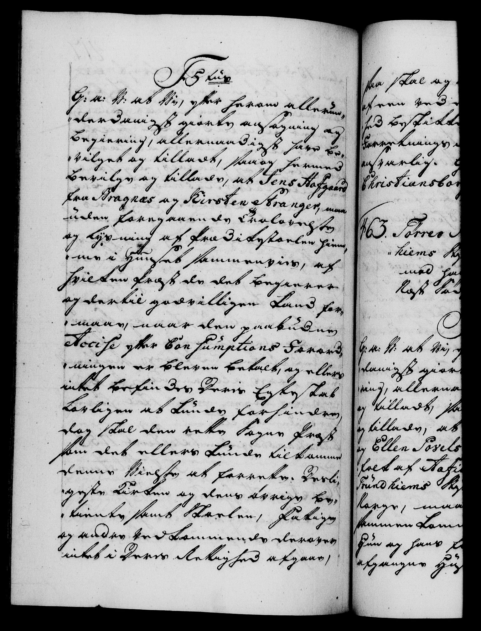 Danske Kanselli 1572-1799, AV/RA-EA-3023/F/Fc/Fca/Fcaa/L0038: Norske registre, 1753-1754, p. 417b