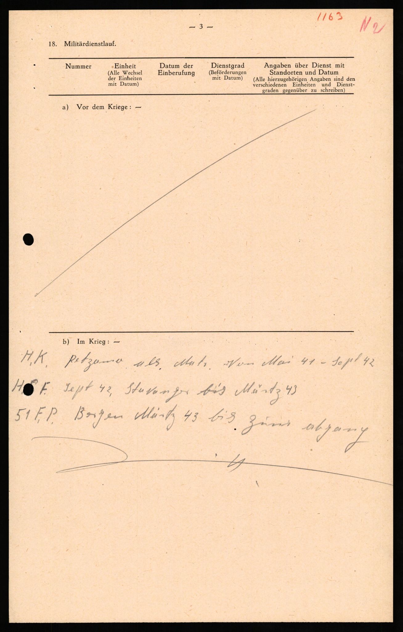 Forsvaret, Forsvarets overkommando II, AV/RA-RAFA-3915/D/Db/L0024: CI Questionaires. Tyske okkupasjonsstyrker i Norge. Tyskere., 1945-1946, p. 5