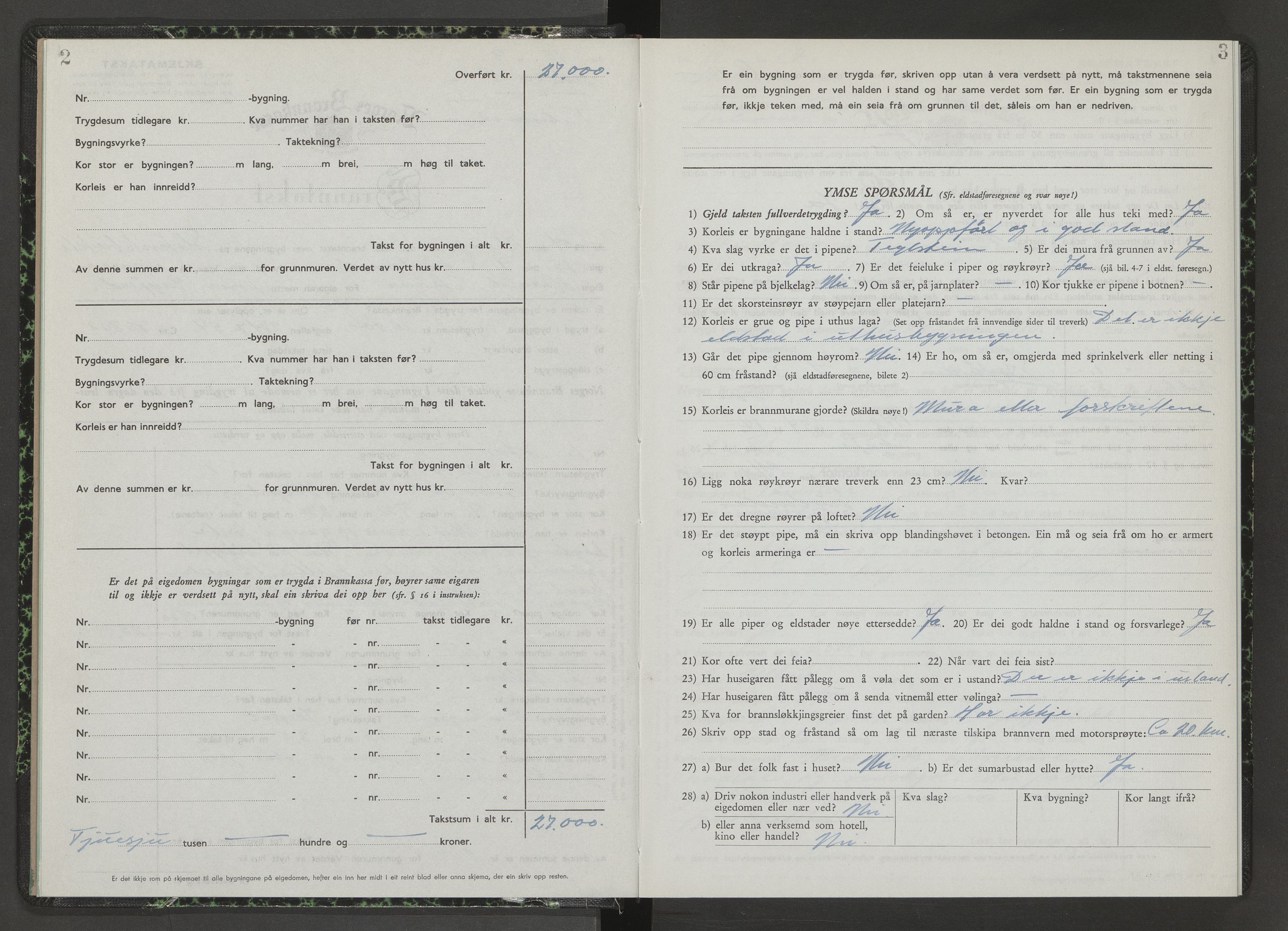 Kviteseid lensmannskontor, AV/SAKO-A-562/Y/Yd/Ydb/L0008: Skjematakstprotokoll, 1954-1955