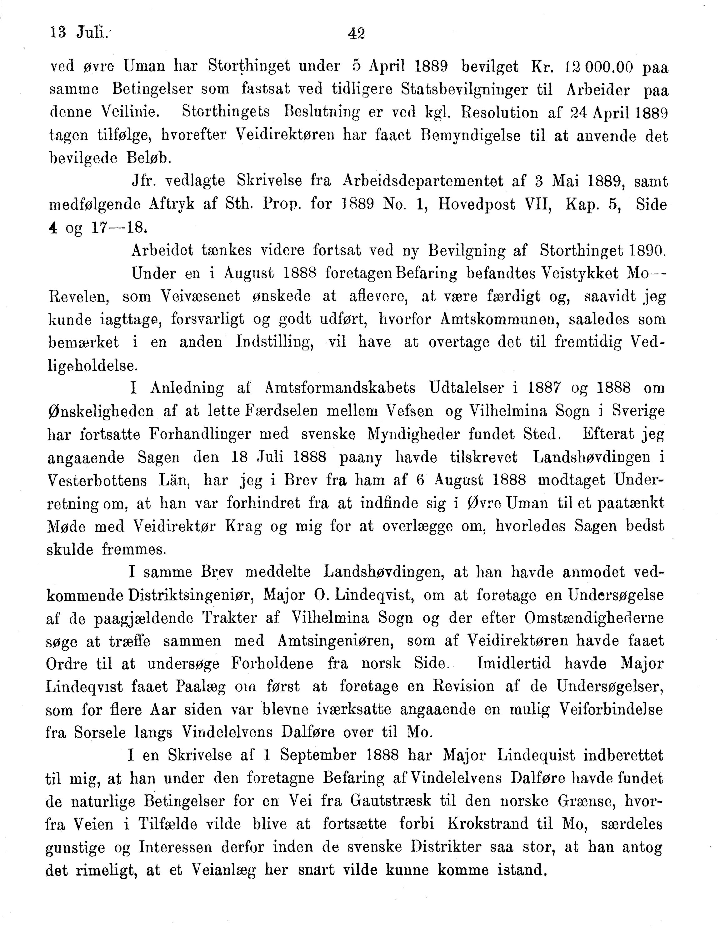 Nordland Fylkeskommune. Fylkestinget, AIN/NFK-17/176/A/Ac/L0015: Fylkestingsforhandlinger 1886-1890, 1886-1890