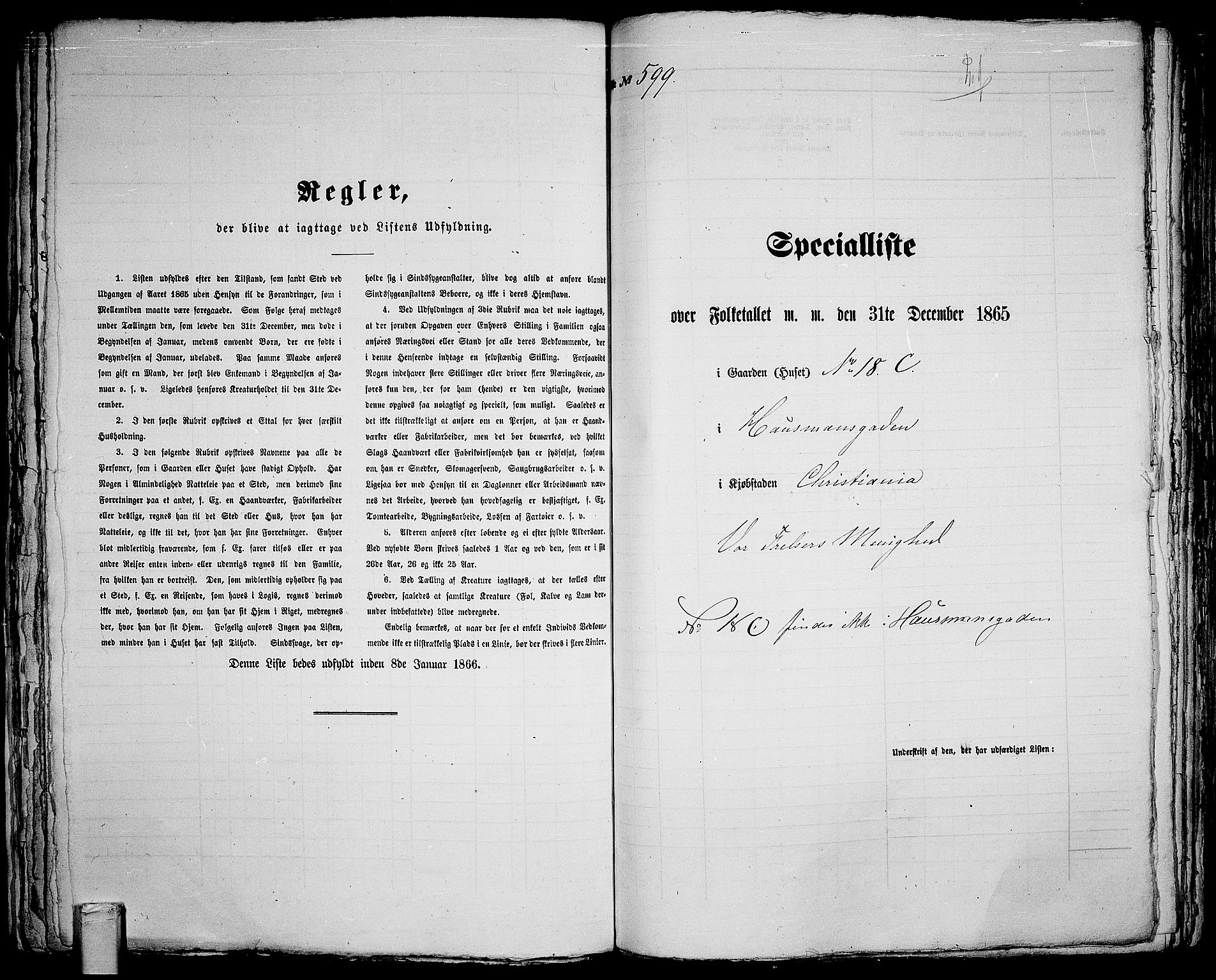 RA, 1865 census for Kristiania, 1865, p. 1557