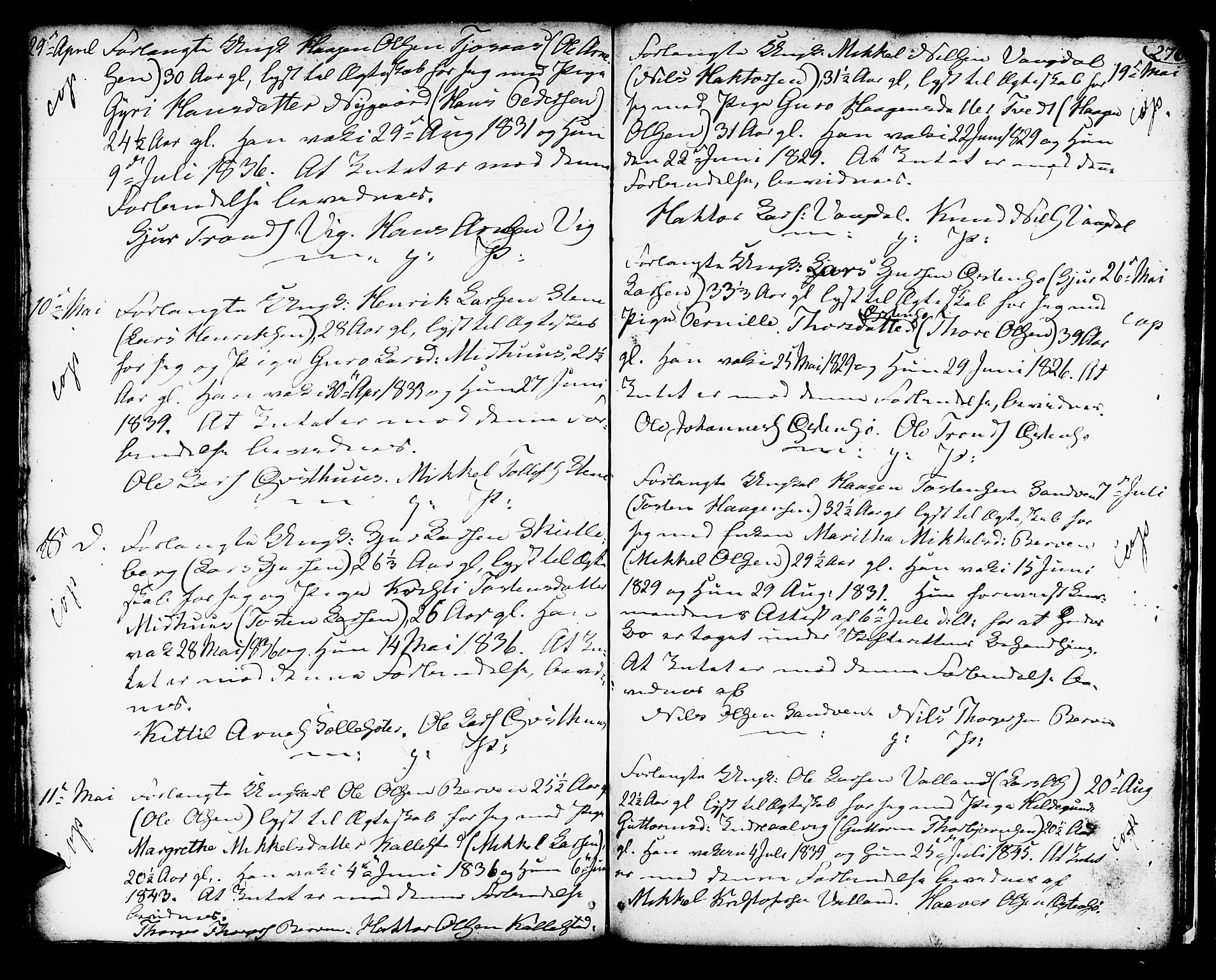 Kvam sokneprestembete, AV/SAB-A-76201/H/Haa: Parish register (official) no. A 5, 1796-1832, p. 276