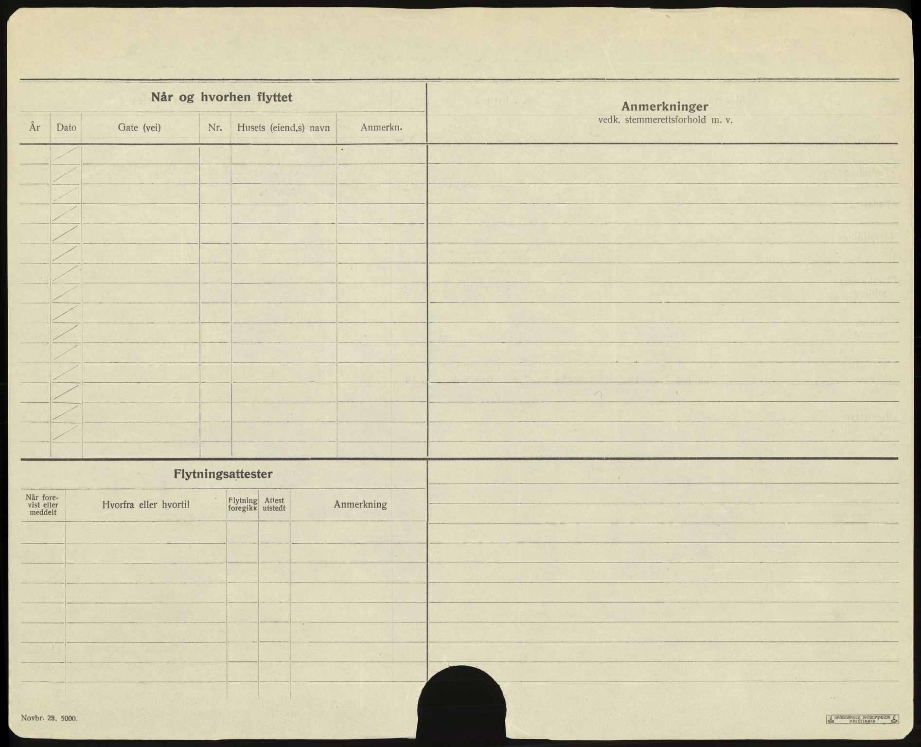 Bærum folkeregister, AV/SAO-A-10504/F/L0002: Utflyttede, 1923