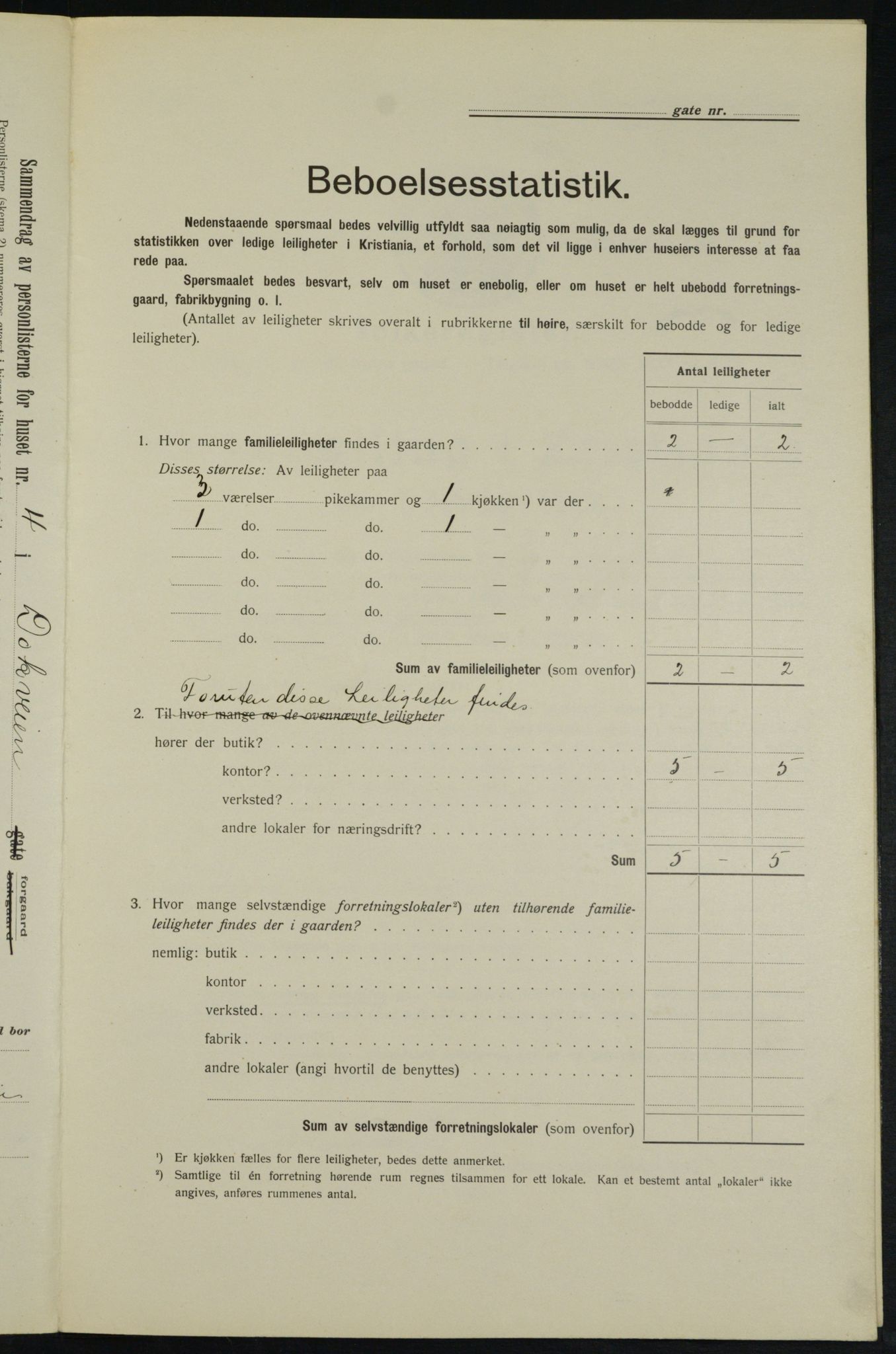 OBA, Municipal Census 1913 for Kristiania, 1913, p. 15894