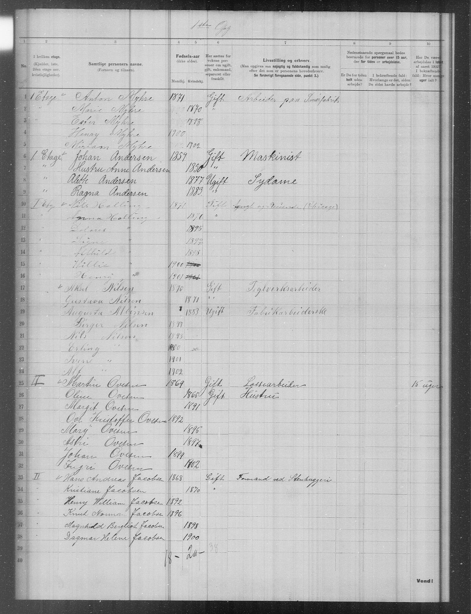 OBA, Municipal Census 1902 for Kristiania, 1902, p. 13839