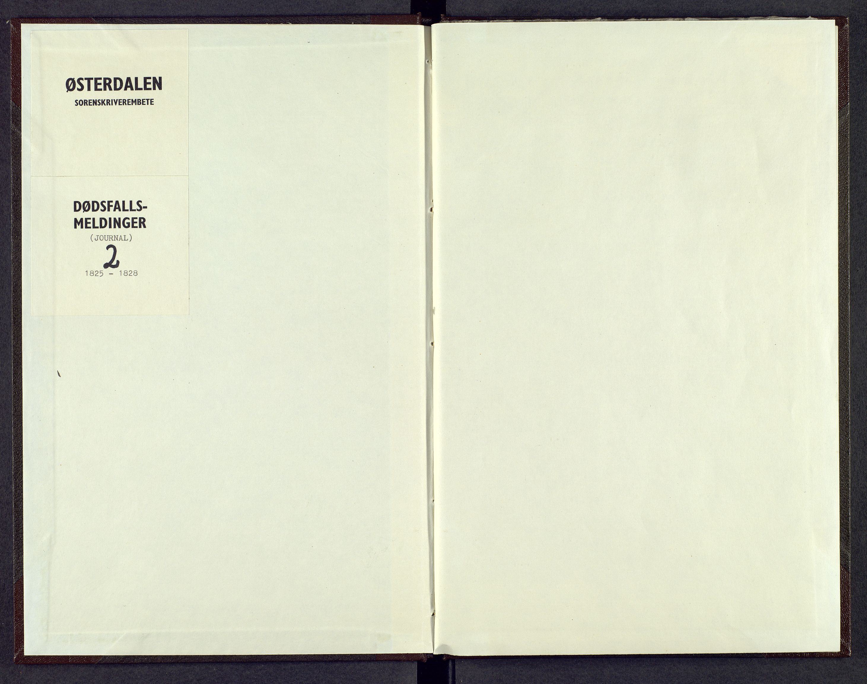 Østerdalen sorenskriveri, AV/SAH-TING-032/J/Jd/L0002: Dødsfallsjournal, 1825-1828