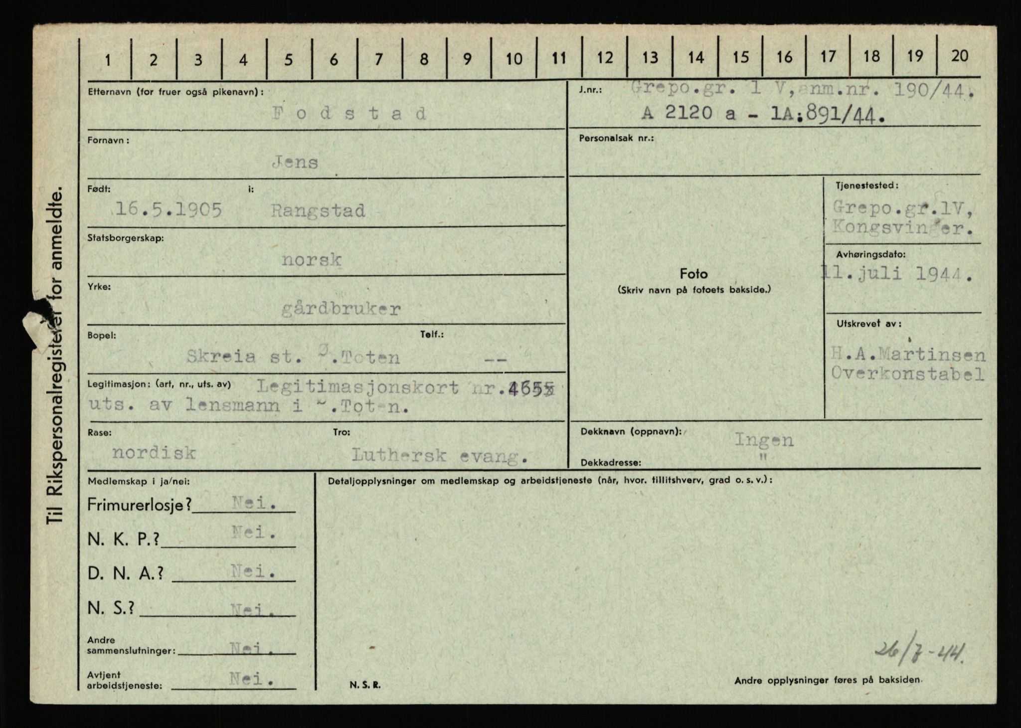 Statspolitiet - Hovedkontoret / Osloavdelingen, AV/RA-S-1329/C/Ca/L0004: Eid - funn av gjenstander	, 1943-1945, p. 3768