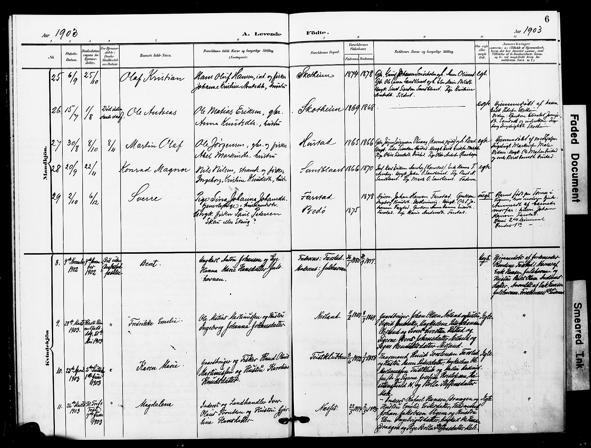 Ministerialprotokoller, klokkerbøker og fødselsregistre - Møre og Romsdal, AV/SAT-A-1454/567/L0780: Parish register (official) no. 567A03, 1902-1903, p. 6