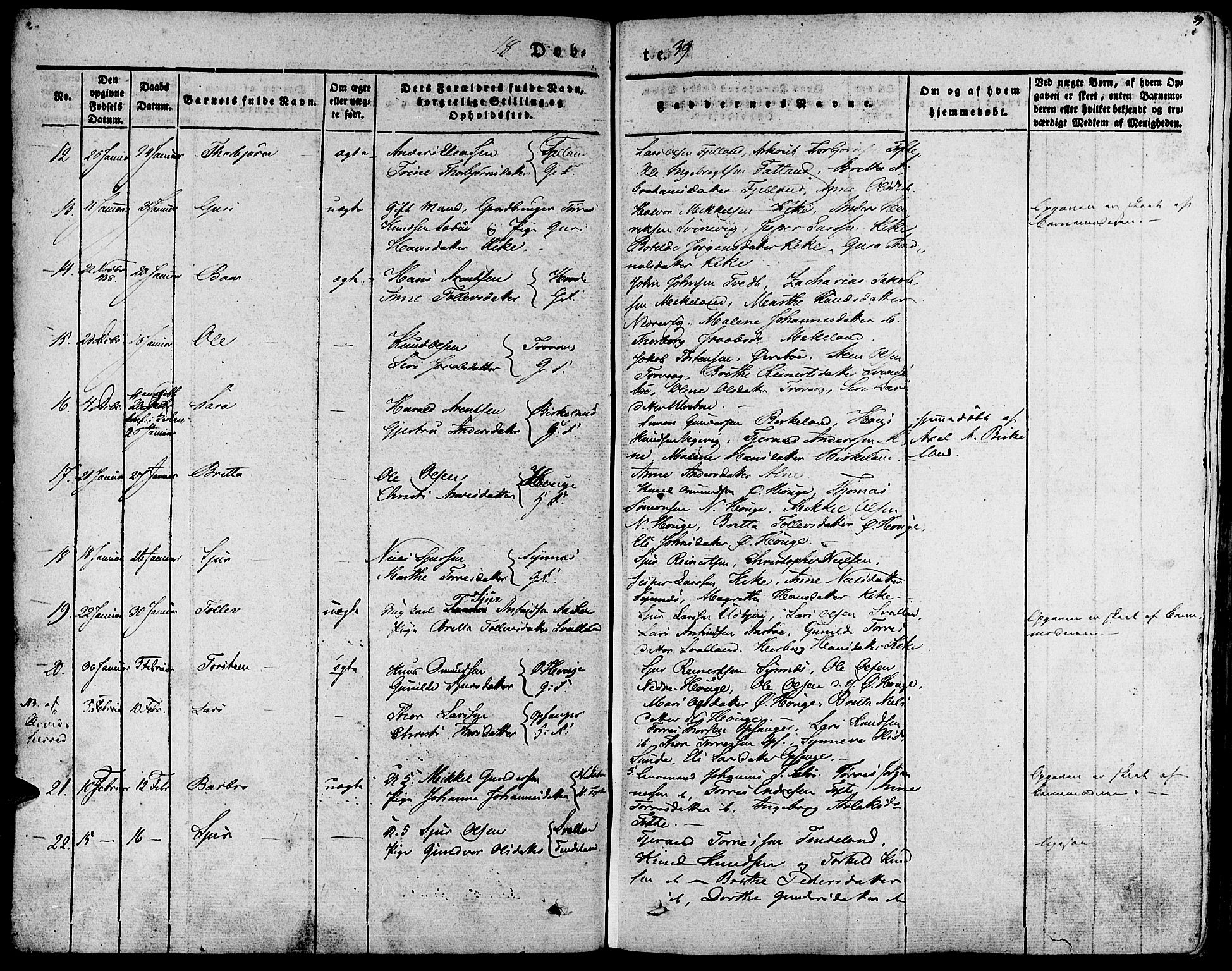 Fjelberg sokneprestembete, AV/SAB-A-75201/H/Haa: Parish register (official) no. A 6, 1835-1851, p. 39