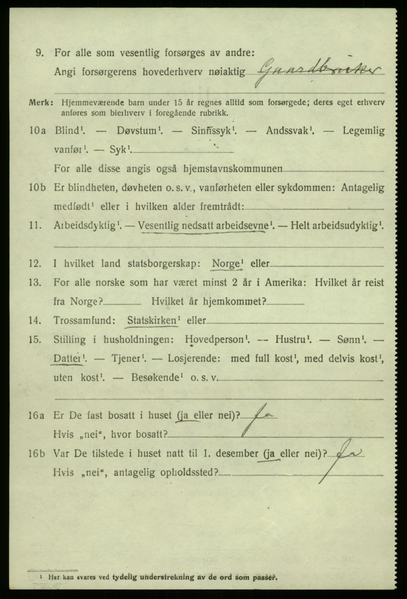 SAB, 1920 census for Vik, 1920, p. 7730