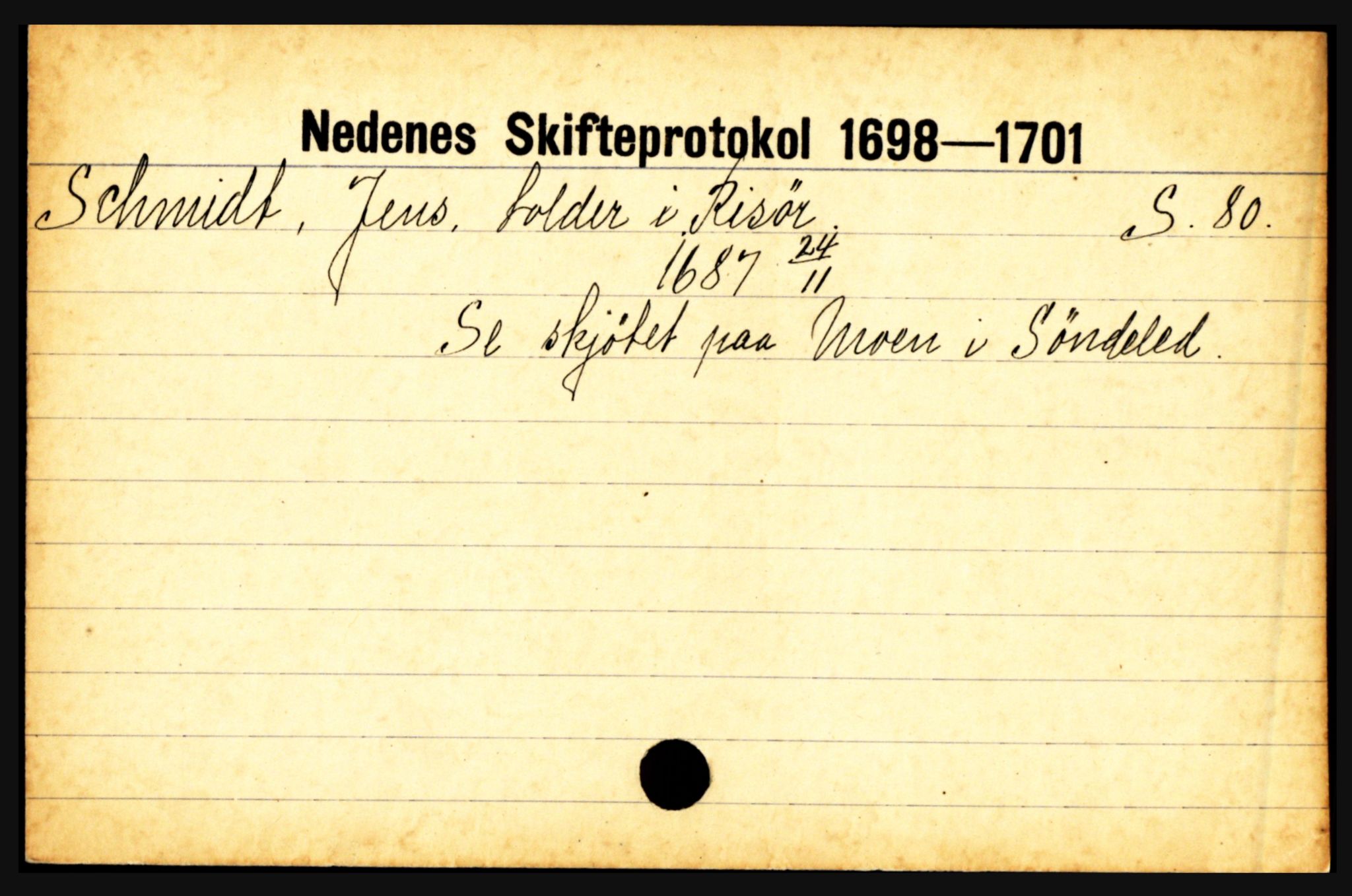 Nedenes sorenskriveri før 1824, AV/SAK-1221-0007/H, p. 26135