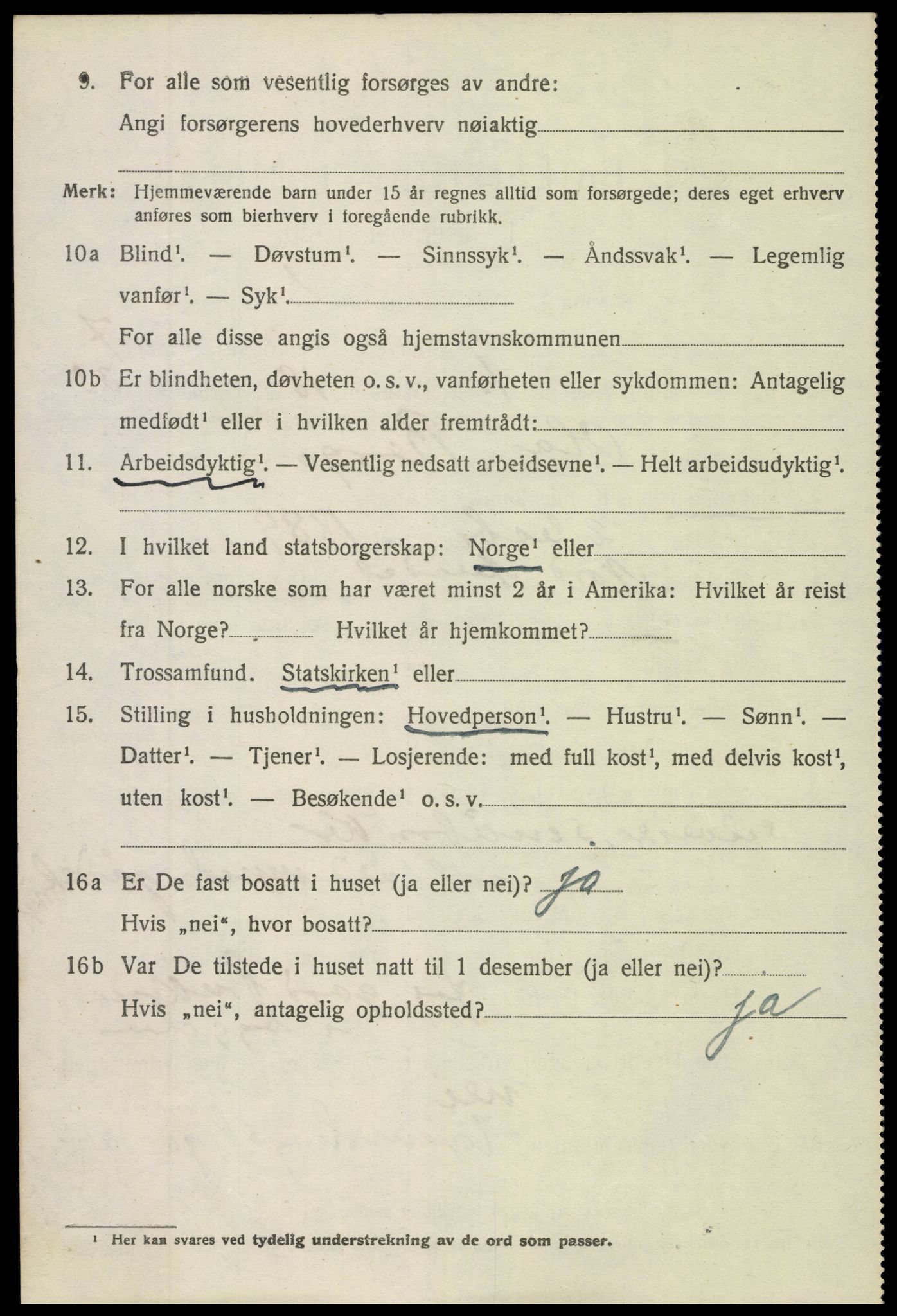 SAH, 1920 census for Nord-Aurdal, 1920, p. 3201