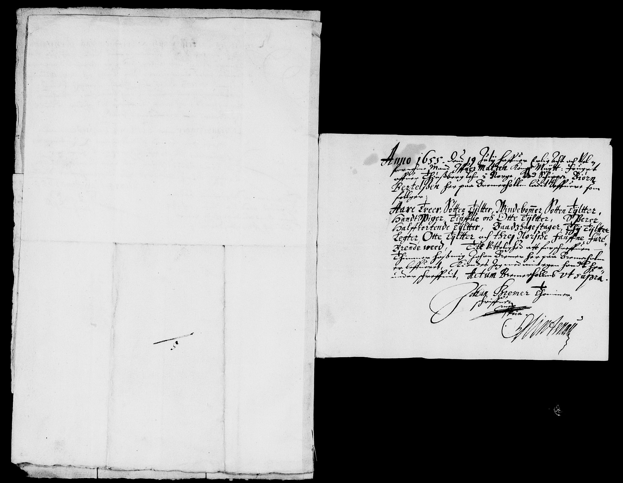 Rentekammeret inntil 1814, Reviderte regnskaper, Lensregnskaper, AV/RA-EA-5023/R/Rb/Rbo/L0032: Tønsberg len, 1653-1656