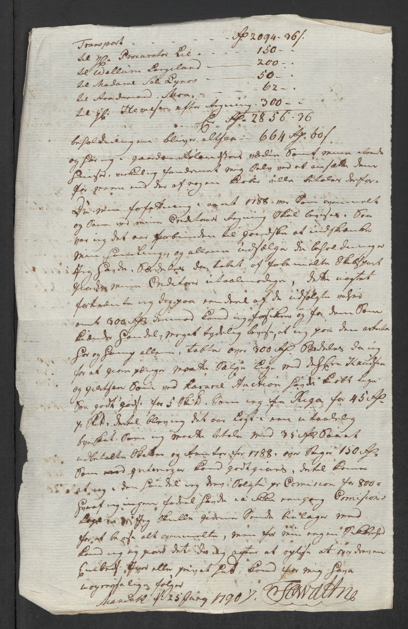 Rentekammeret inntil 1814, Reviderte regnskaper, Mindre regnskaper, AV/RA-EA-4068/Rf/Rfe/L0023: Mandal fogderi, 1789, p. 19