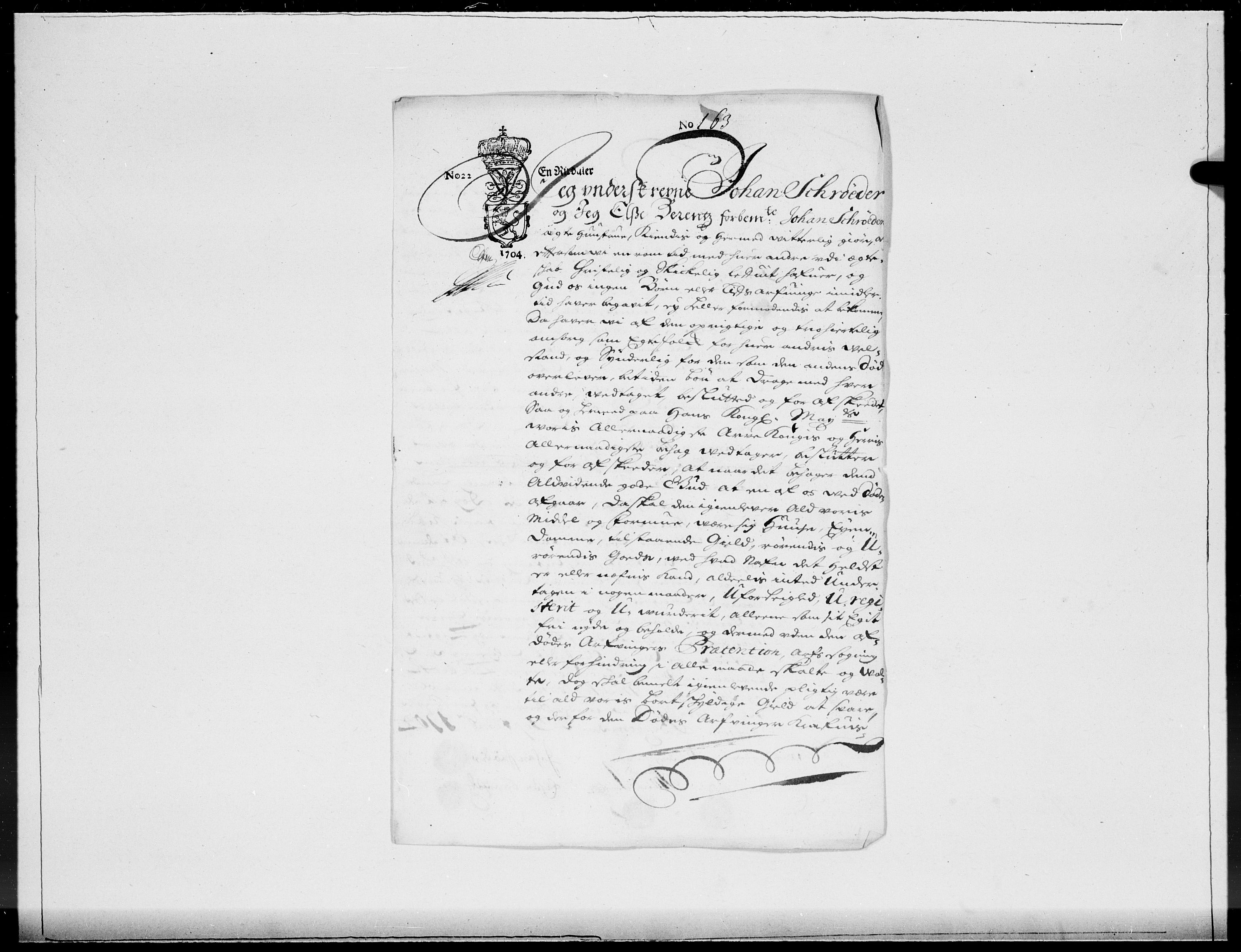 Danske Kanselli 1572-1799, RA/EA-3023/F/Fc/Fcc/Fcca/L0057: Norske innlegg 1572-1799, 1704, p. 274