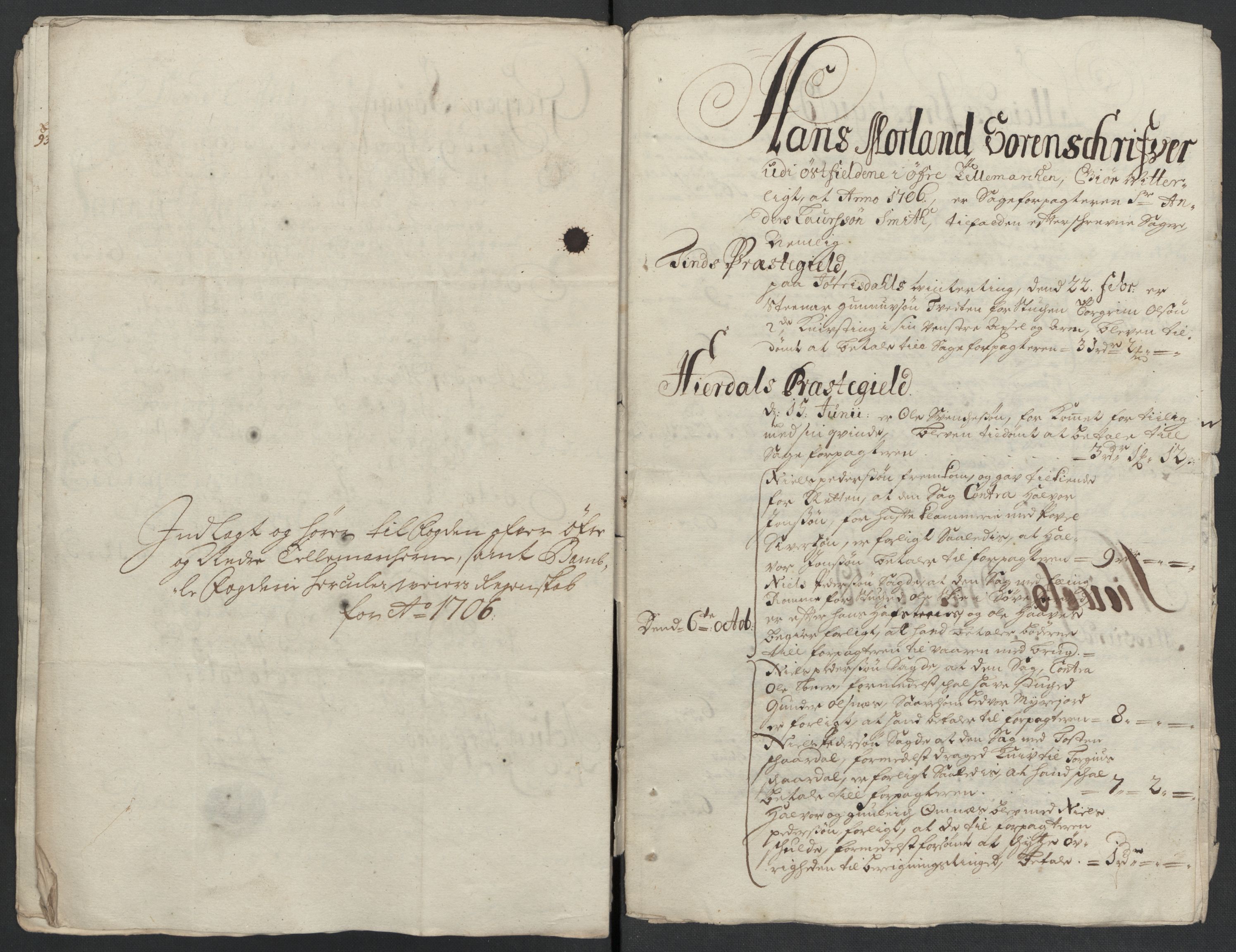 Rentekammeret inntil 1814, Reviderte regnskaper, Fogderegnskap, AV/RA-EA-4092/R36/L2116: Fogderegnskap Øvre og Nedre Telemark og Bamble, 1706-1707, p. 62