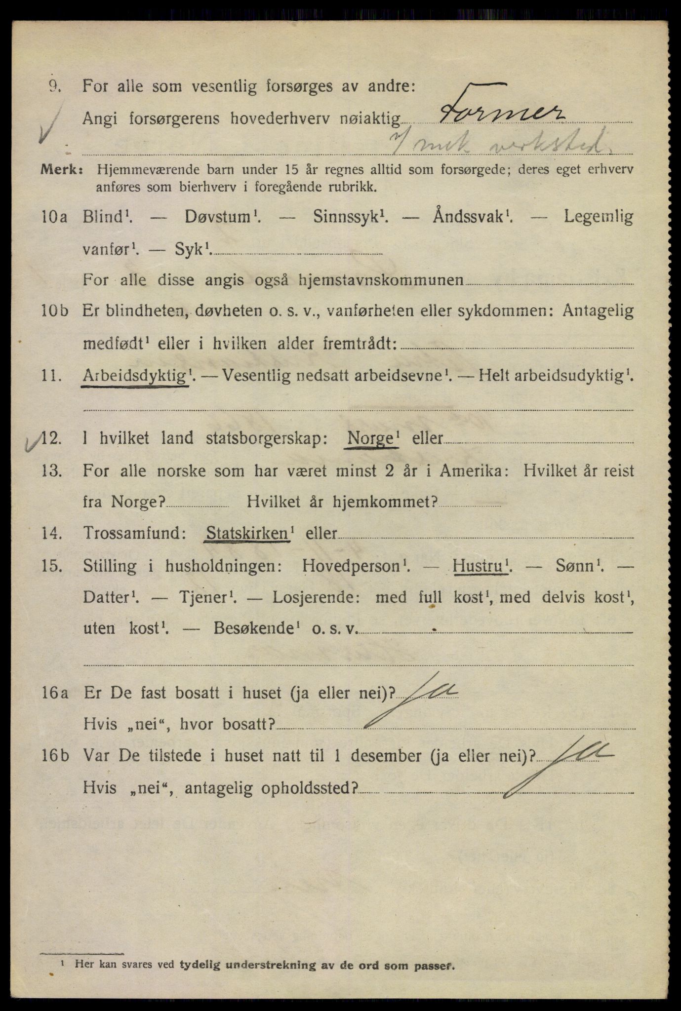 SAO, 1920 census for Kristiania, 1920, p. 519216