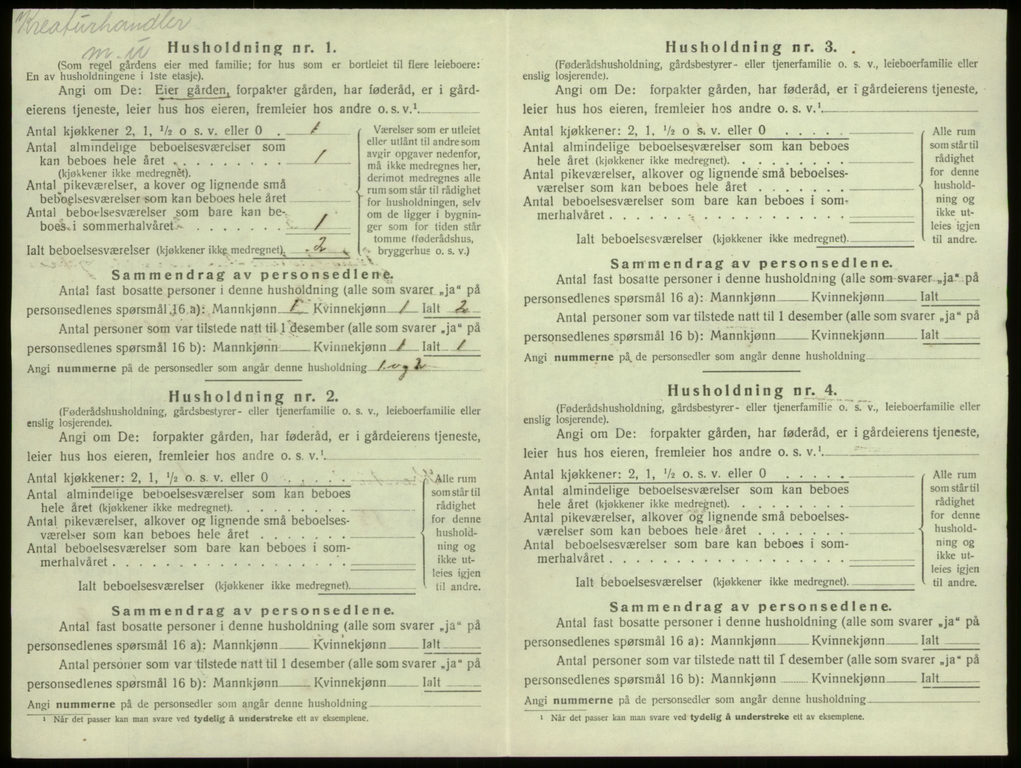 SAB, 1920 census for Selje, 1920, p. 76