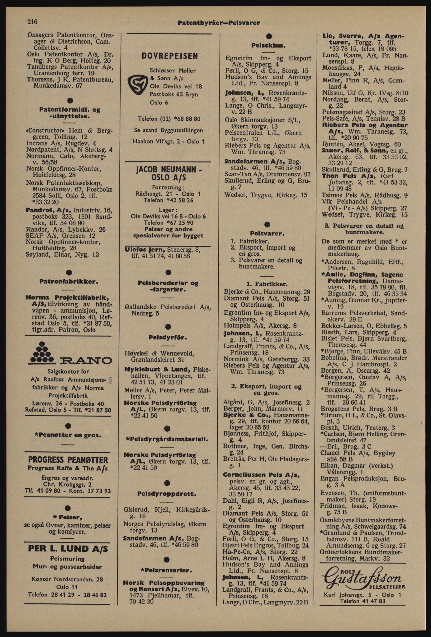 Kristiania/Oslo adressebok, PUBL/-, 1976-1977, p. 216