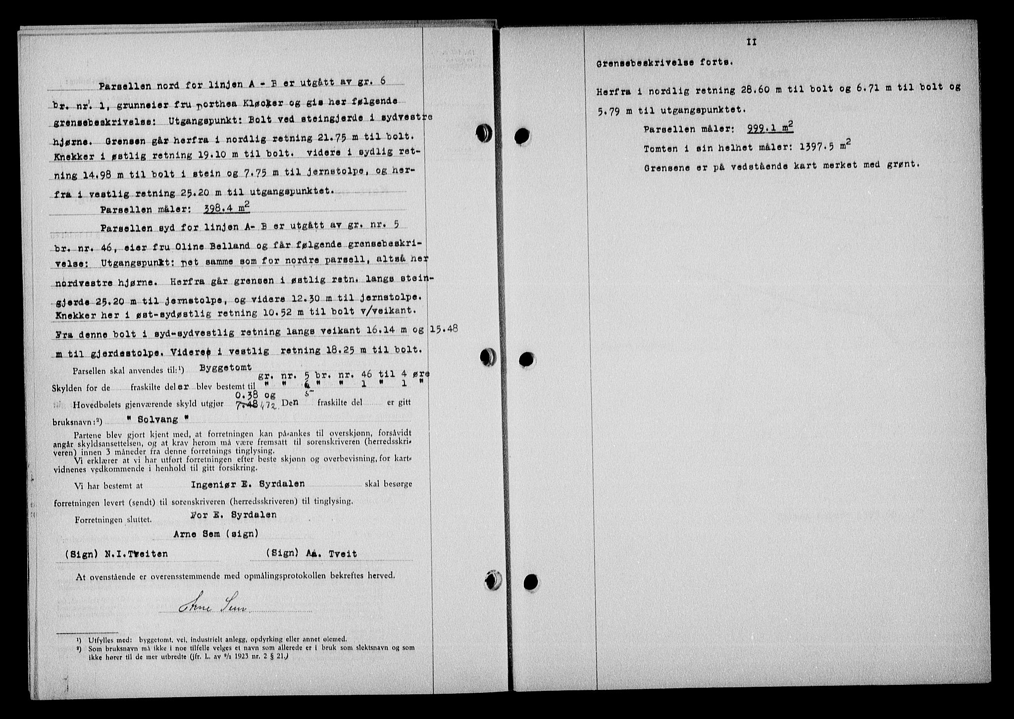 Nedenes sorenskriveri, AV/SAK-1221-0006/G/Gb/Gba/L0048: Mortgage book no. A-II, 1940-1941, Diary no: : 288/1941