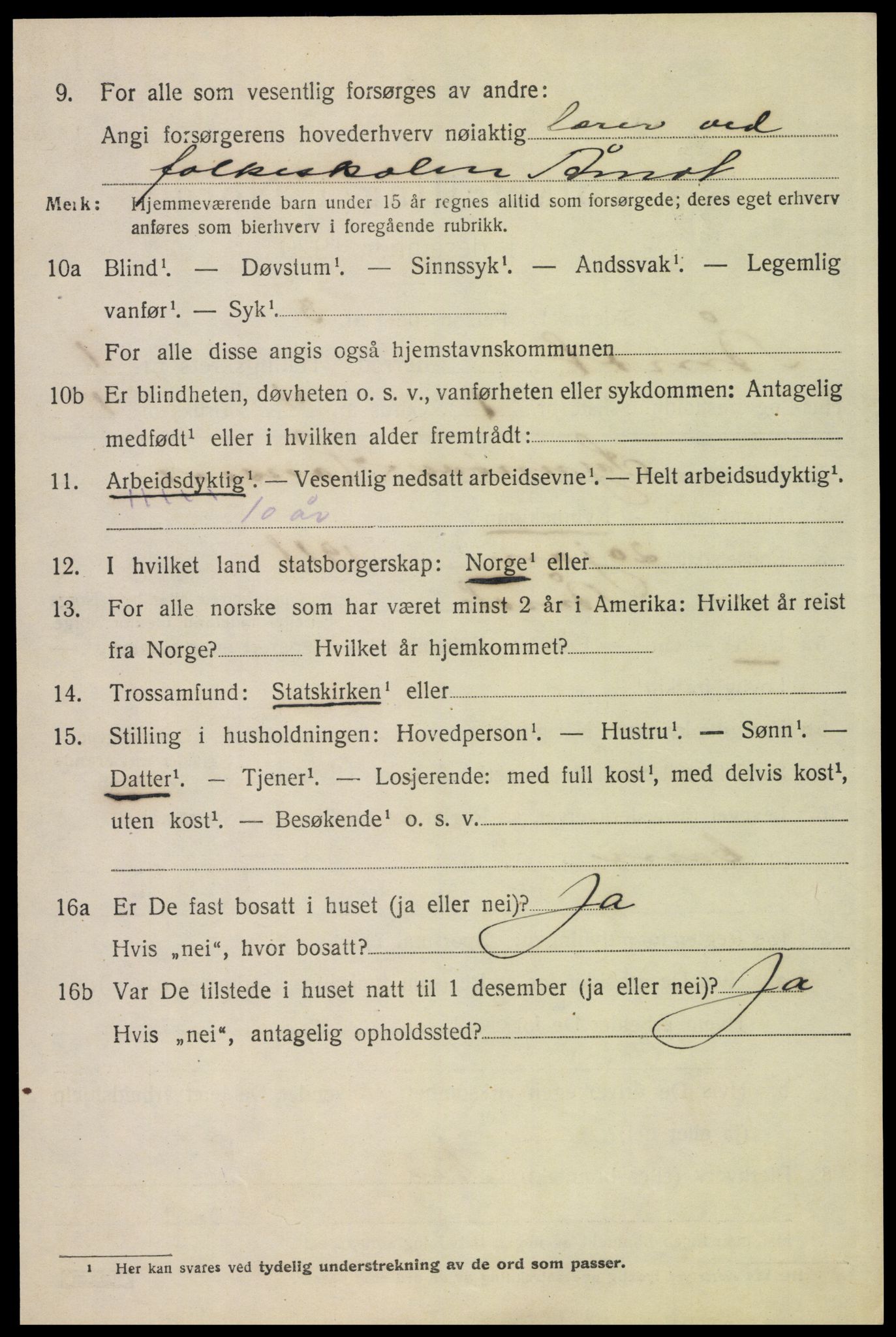 SAH, 1920 census for Åmot, 1920, p. 1592