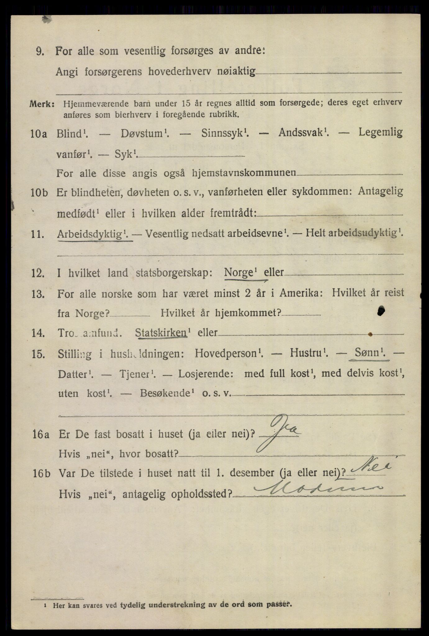 SAKO, 1920 census for Sigdal, 1920, p. 1907