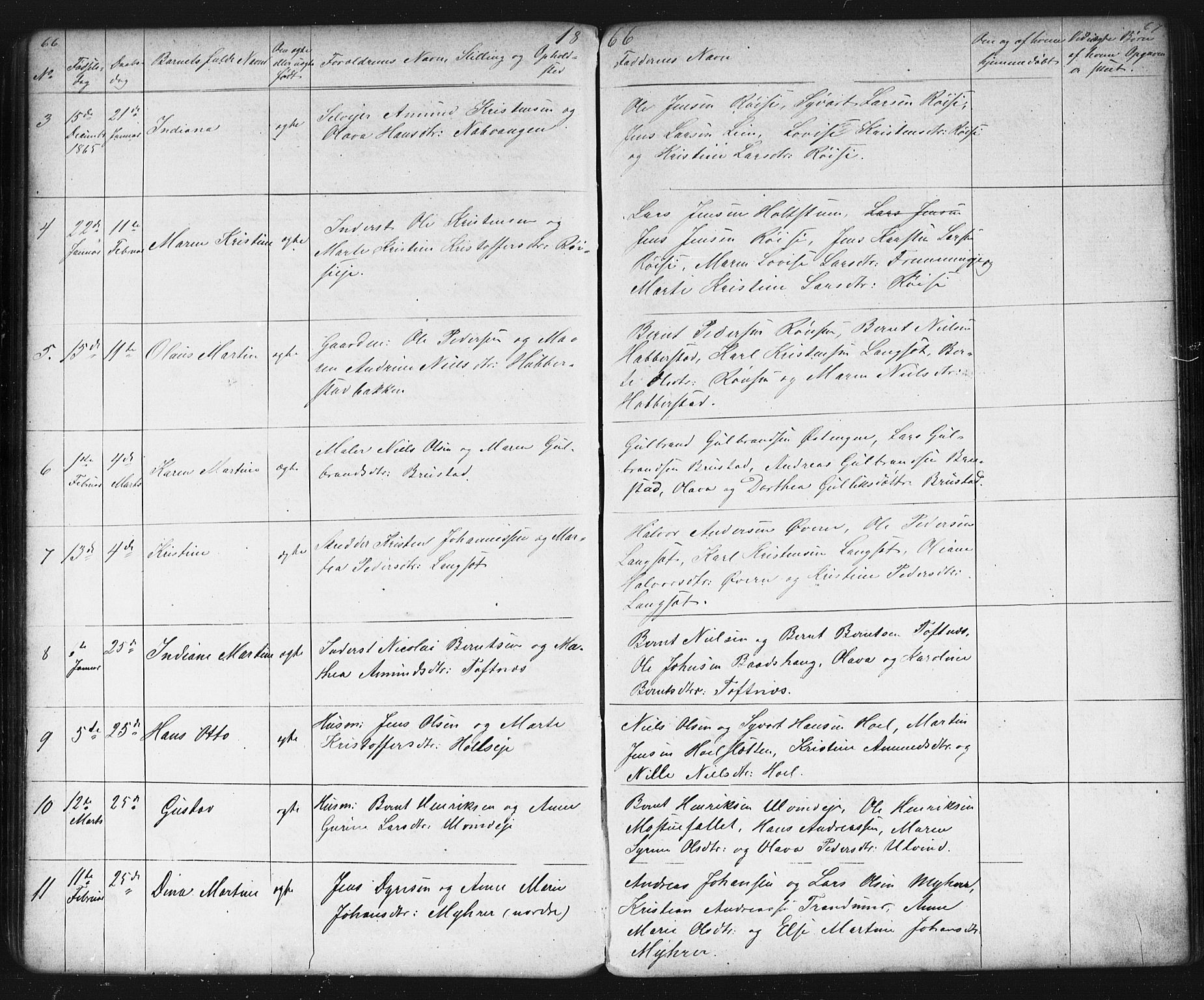 Eidsvoll prestekontor Kirkebøker, AV/SAO-A-10888/G/Gb/L0001: Parish register (copy) no. II 1, 1861-1877, p. 66-67