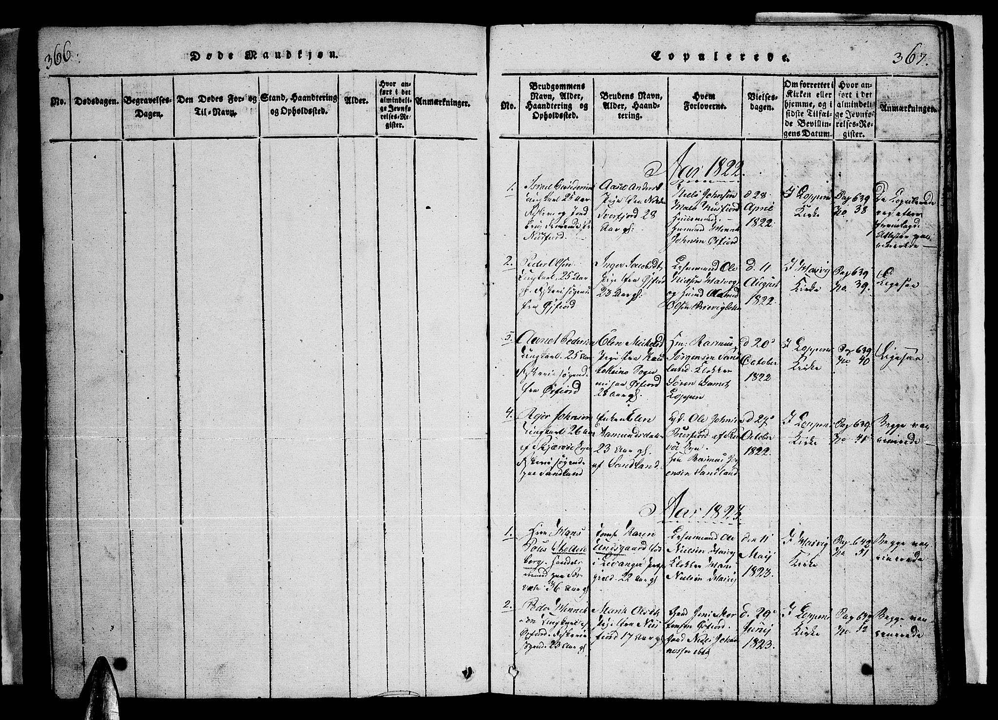 Loppa sokneprestkontor, SATØ/S-1339/H/Ha/L0003kirke: Parish register (official) no. 3, 1820-1848, p. 367