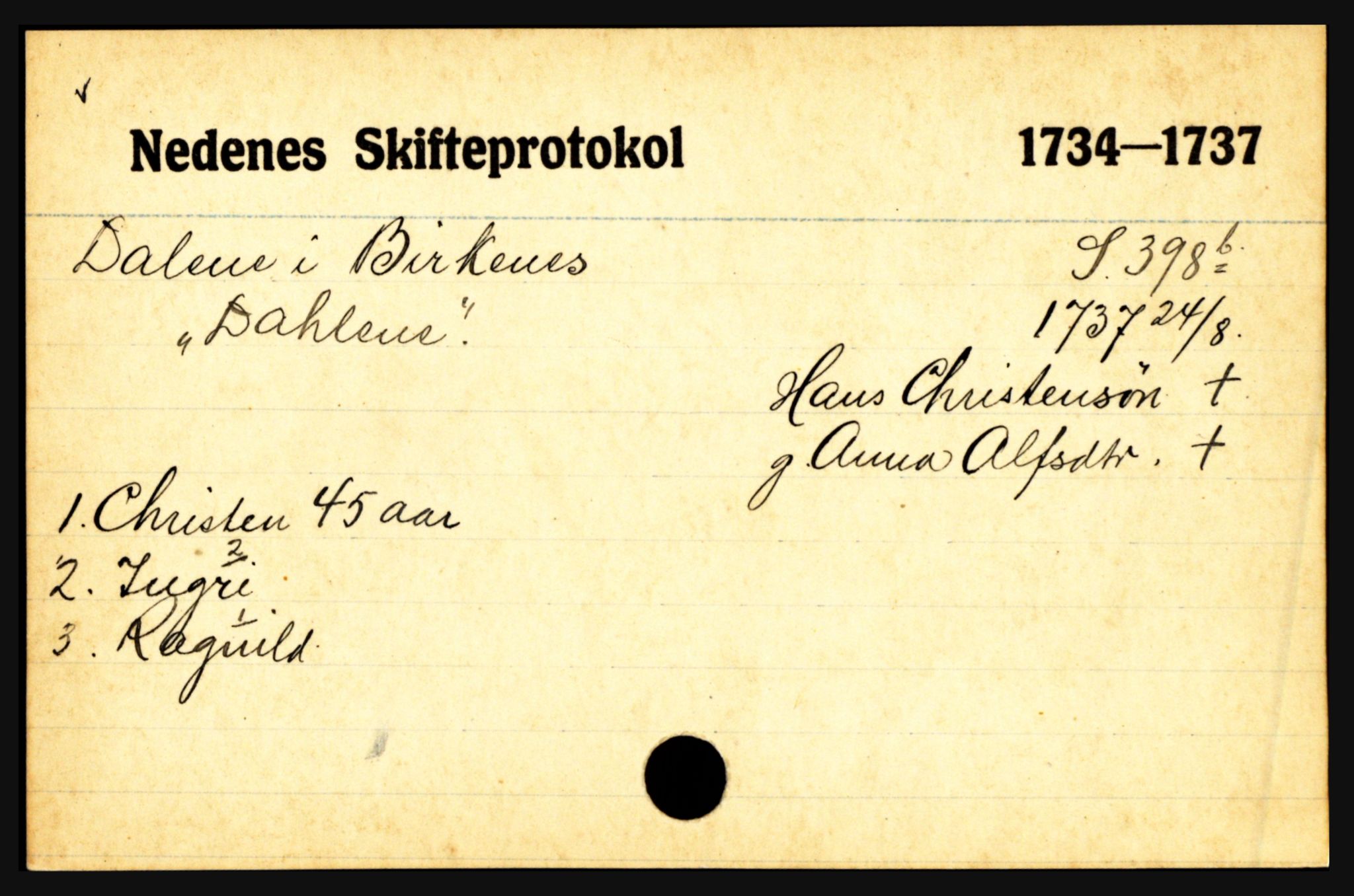 Nedenes sorenskriveri før 1824, AV/SAK-1221-0007/H, p. 5193