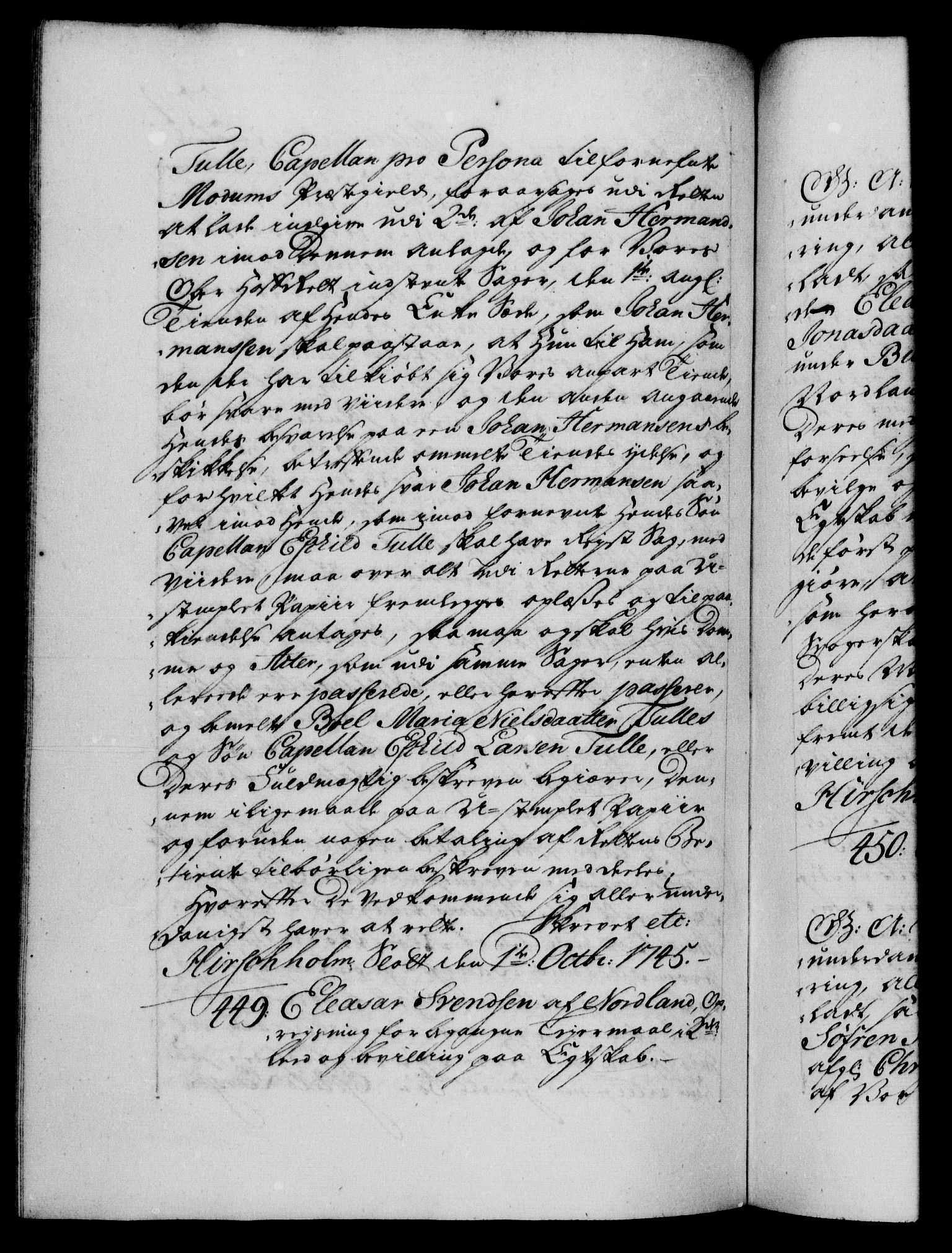 Danske Kanselli 1572-1799, AV/RA-EA-3023/F/Fc/Fca/Fcaa/L0034: Norske registre, 1745-1746, p. 274b