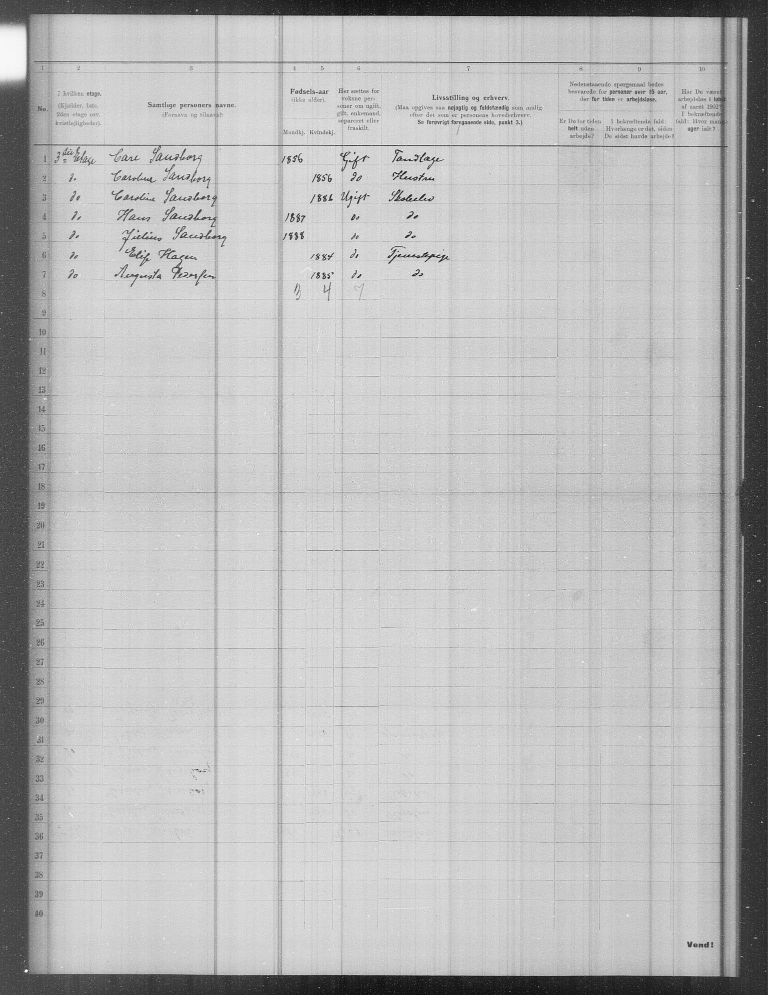 OBA, Municipal Census 1902 for Kristiania, 1902, p. 13155