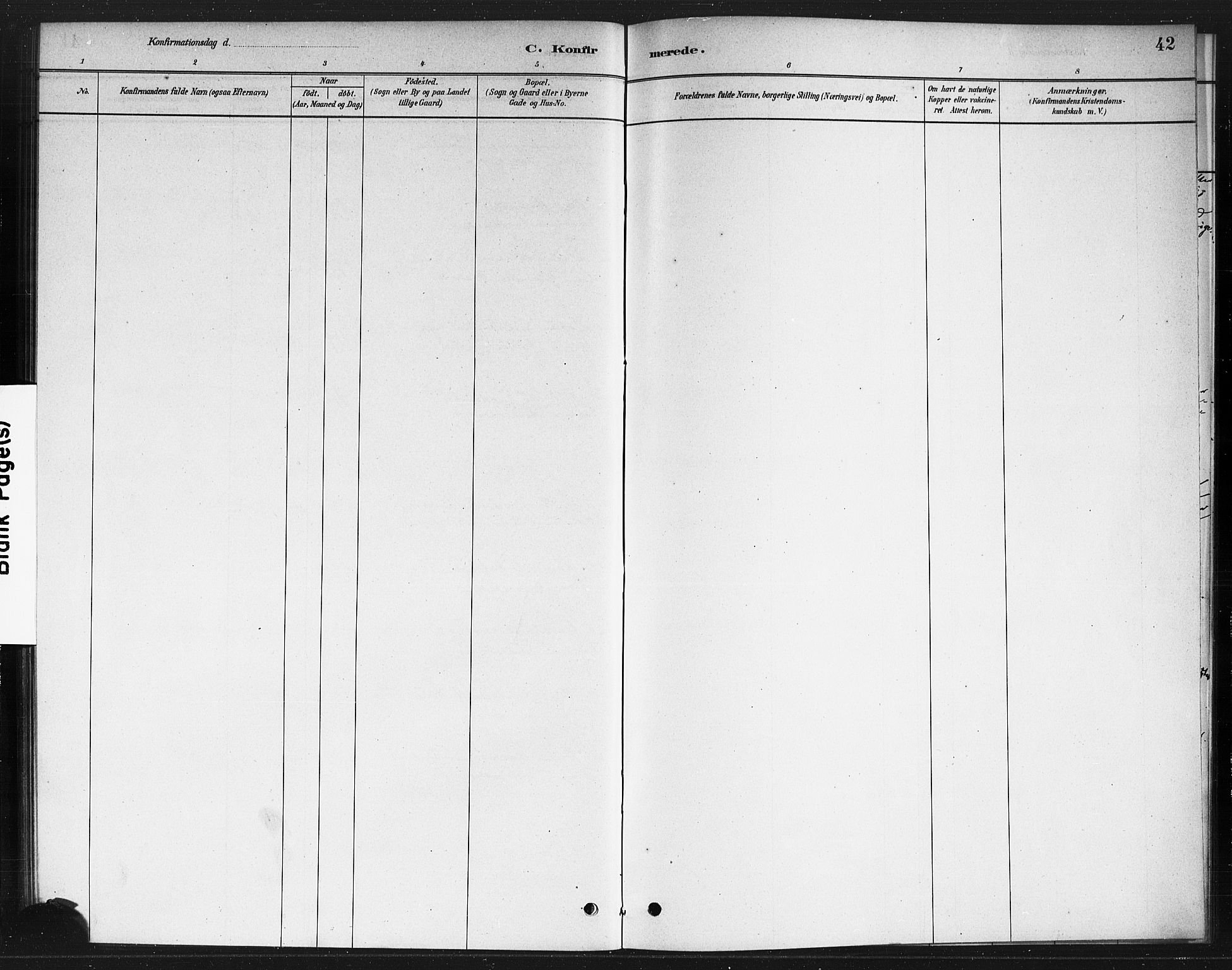 Rødenes prestekontor Kirkebøker, AV/SAO-A-2005/F/Fb/L0001: Parish register (official) no. II 1, 1880-1889, p. 42