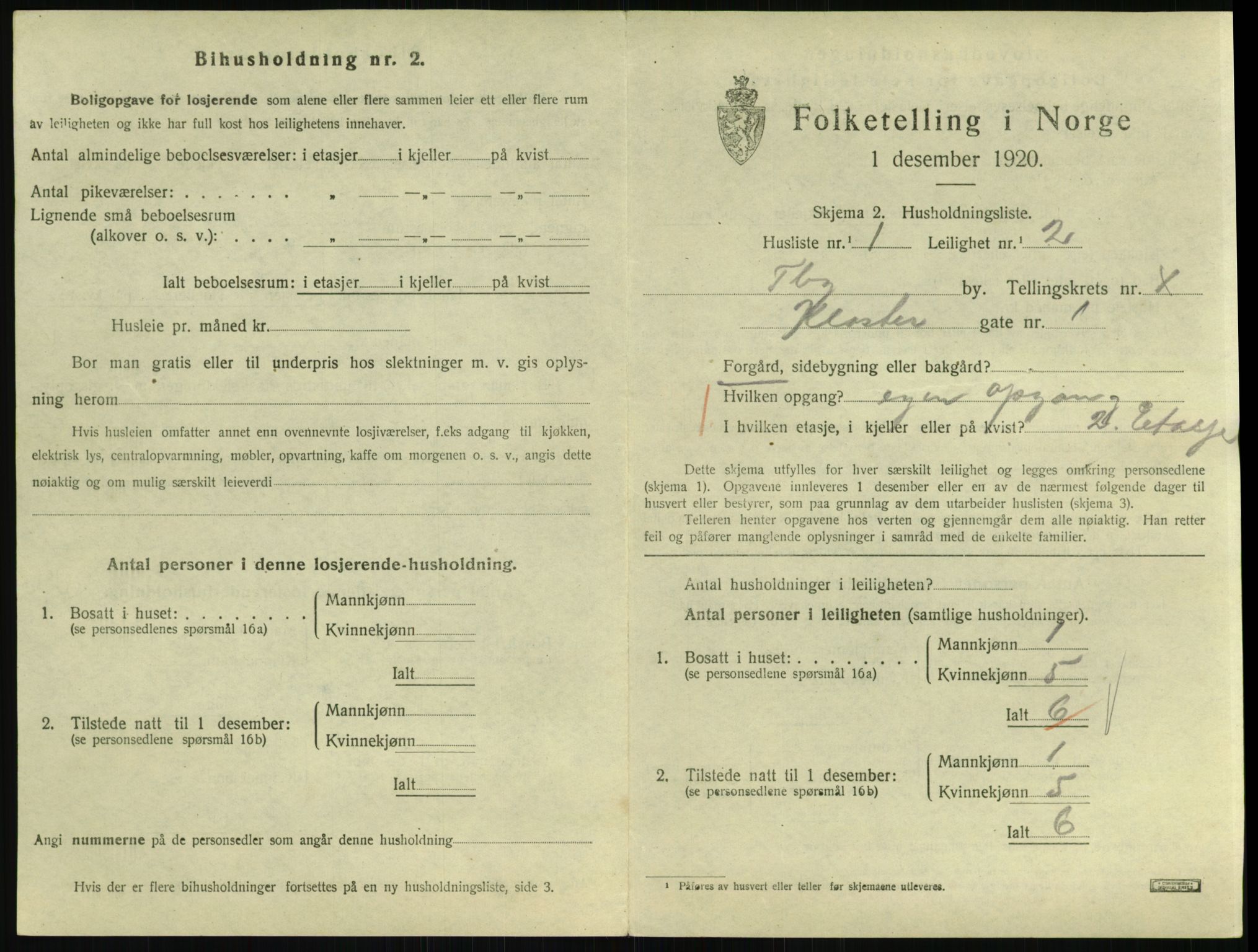 SAKO, 1920 census for Tønsberg, 1920, p. 4739