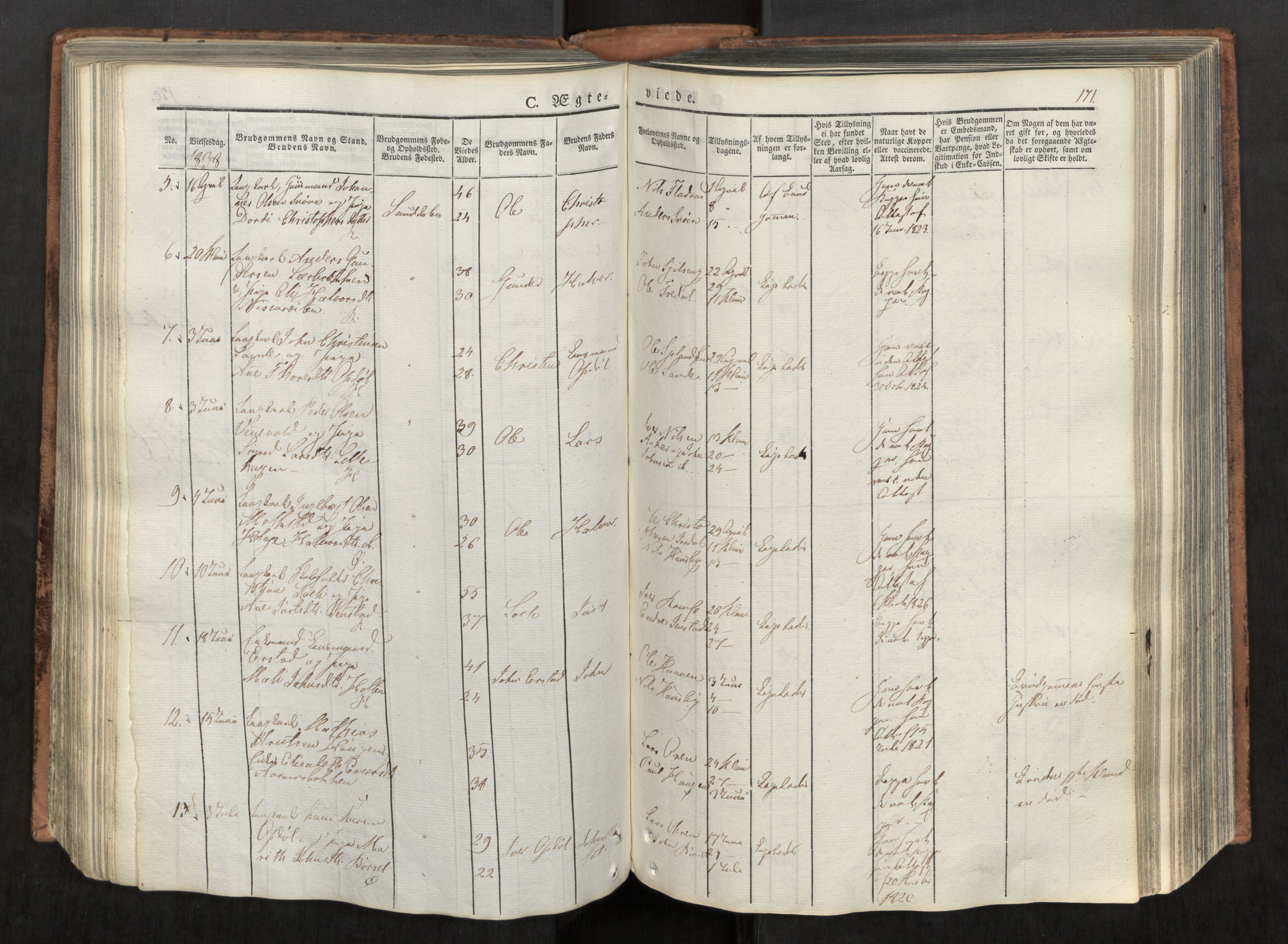 Ministerialprotokoller, klokkerbøker og fødselsregistre - Møre og Romsdal, AV/SAT-A-1454/590/L1012: Parish register (official) no. 590A04, 1832-1846, p. 171