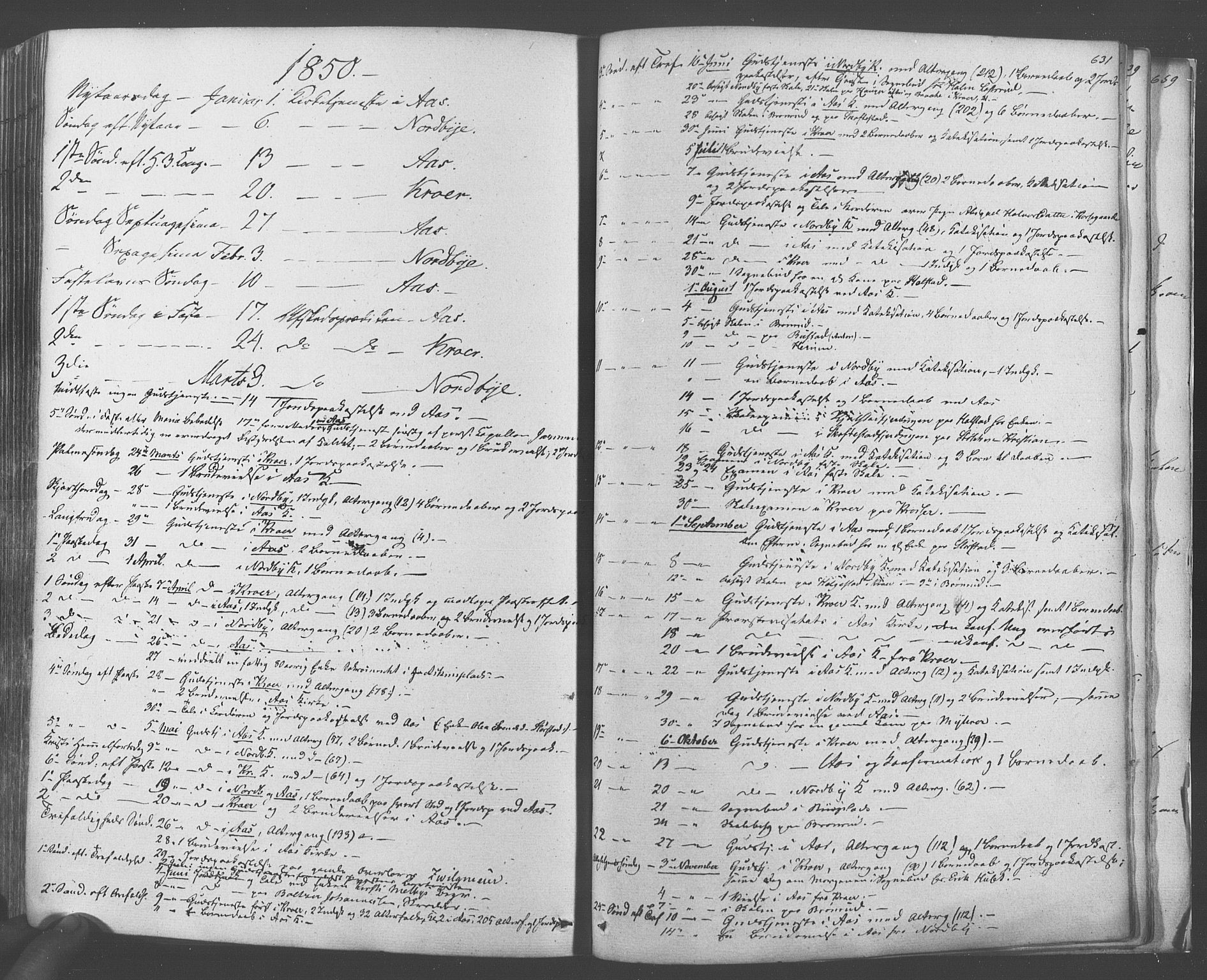 Ås prestekontor Kirkebøker, SAO/A-10894/F/Fa/L0006: Parish register (official) no. I 6, 1841-1853, p. 630-631