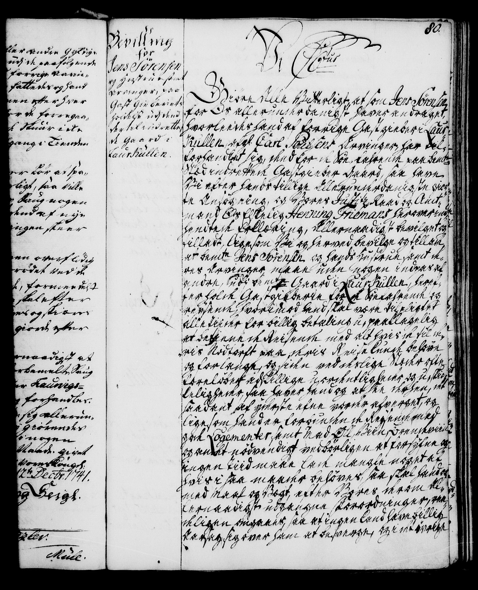 Rentekammeret, Kammerkanselliet, RA/EA-3111/G/Gg/Gga/L0005: Norsk ekspedisjonsprotokoll med register (merket RK 53.5), 1741-1749, p. 80