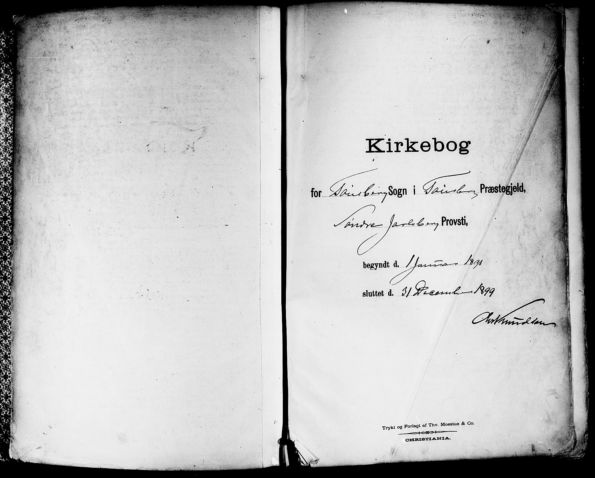 Tønsberg kirkebøker, AV/SAKO-A-330/F/Fa/L0012: Parish register (official) no. I 12, 1891-1899