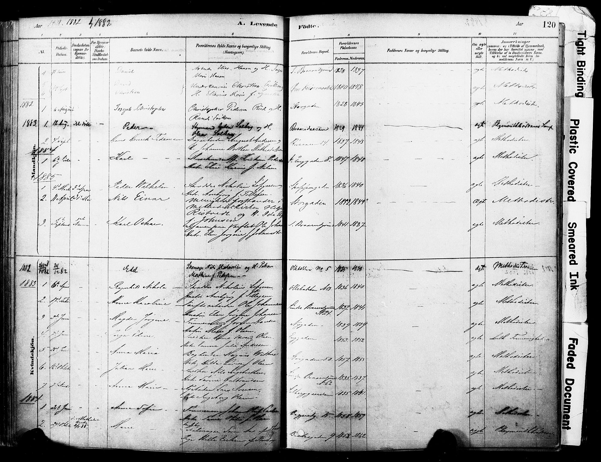 Horten kirkebøker, AV/SAKO-A-348/F/Fa/L0003: Parish register (official) no. 3, 1878-1887, p. 120