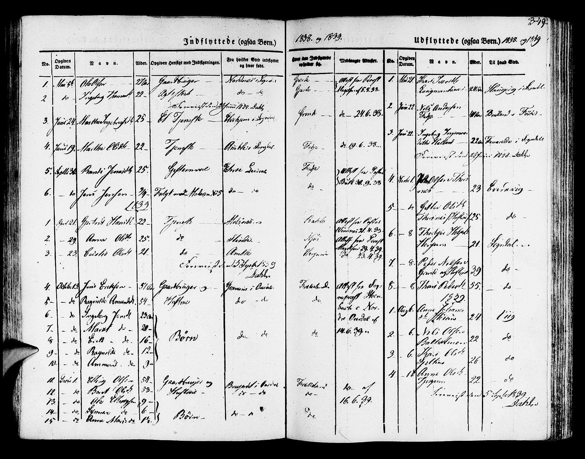 Leikanger sokneprestembete, SAB/A-81001: Parish register (official) no. A 7, 1838-1851, p. 349